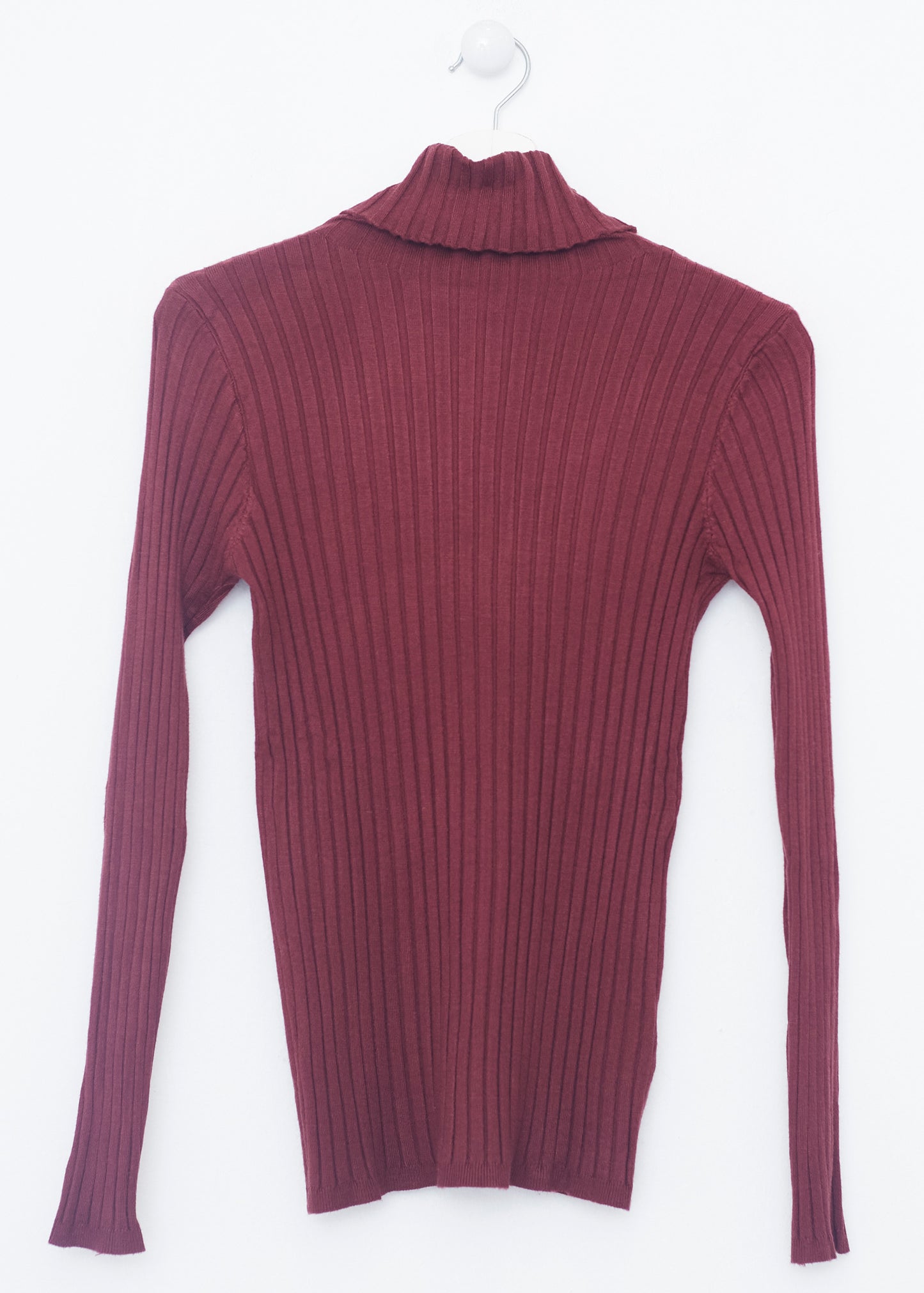 Ribbed turtleneck sweater