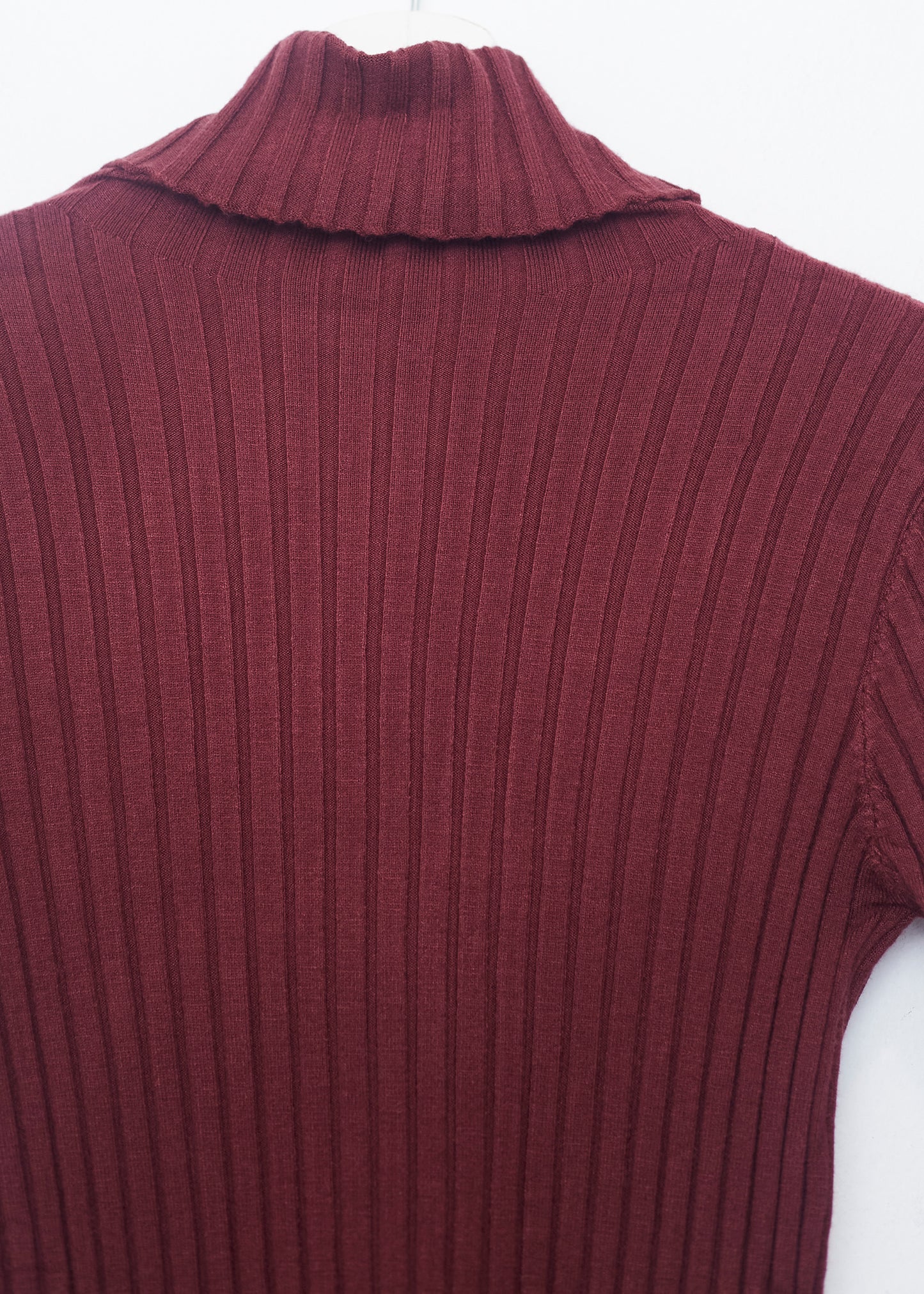 Ribbed turtleneck sweater