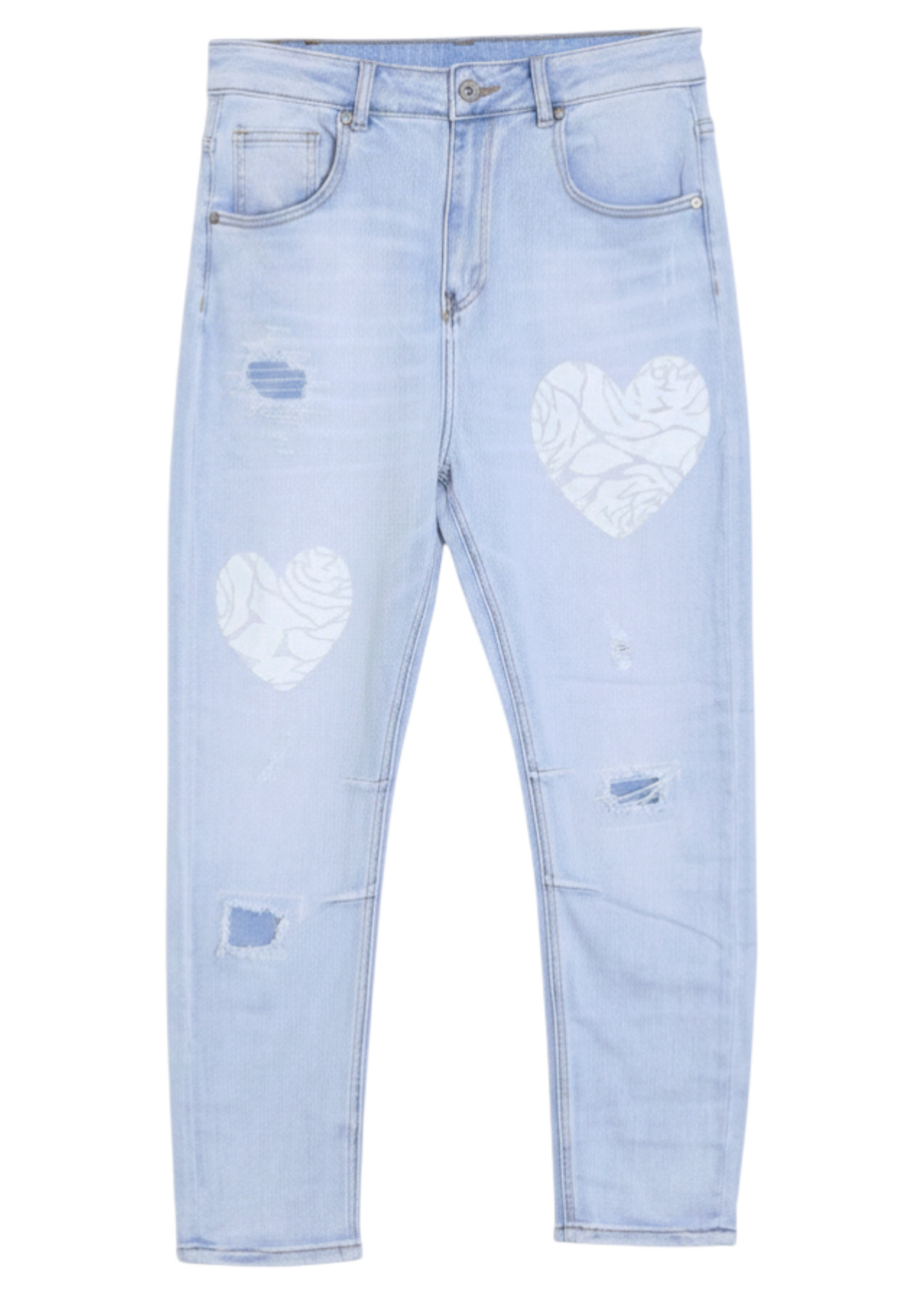 Jeans corazón devoré