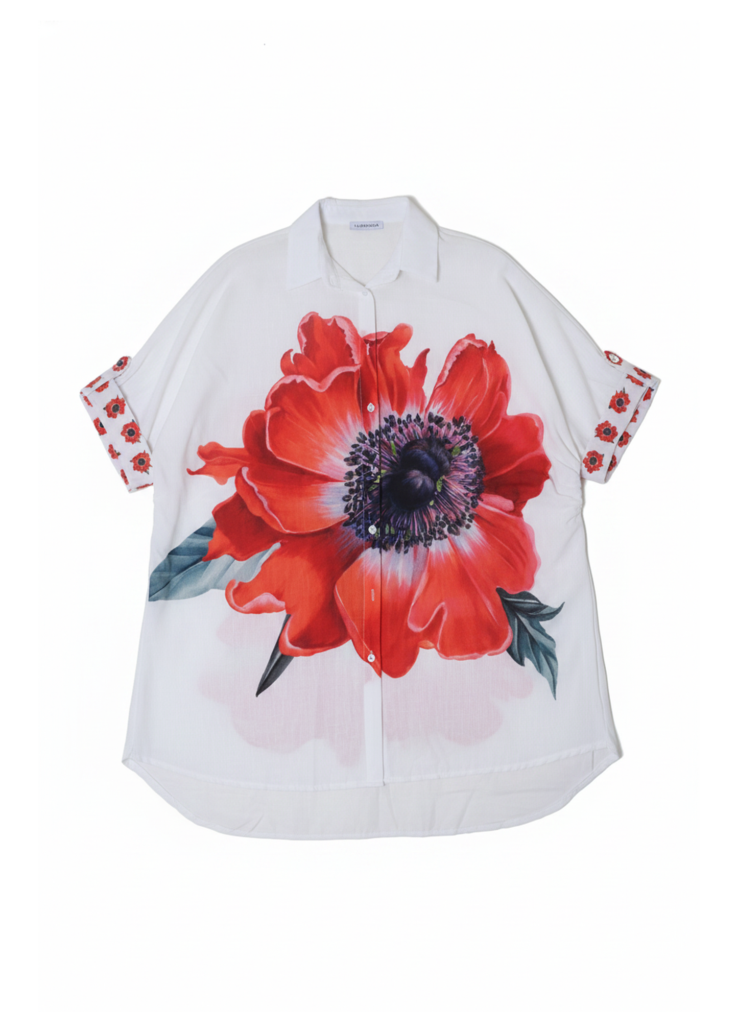 Camisa oversize flor