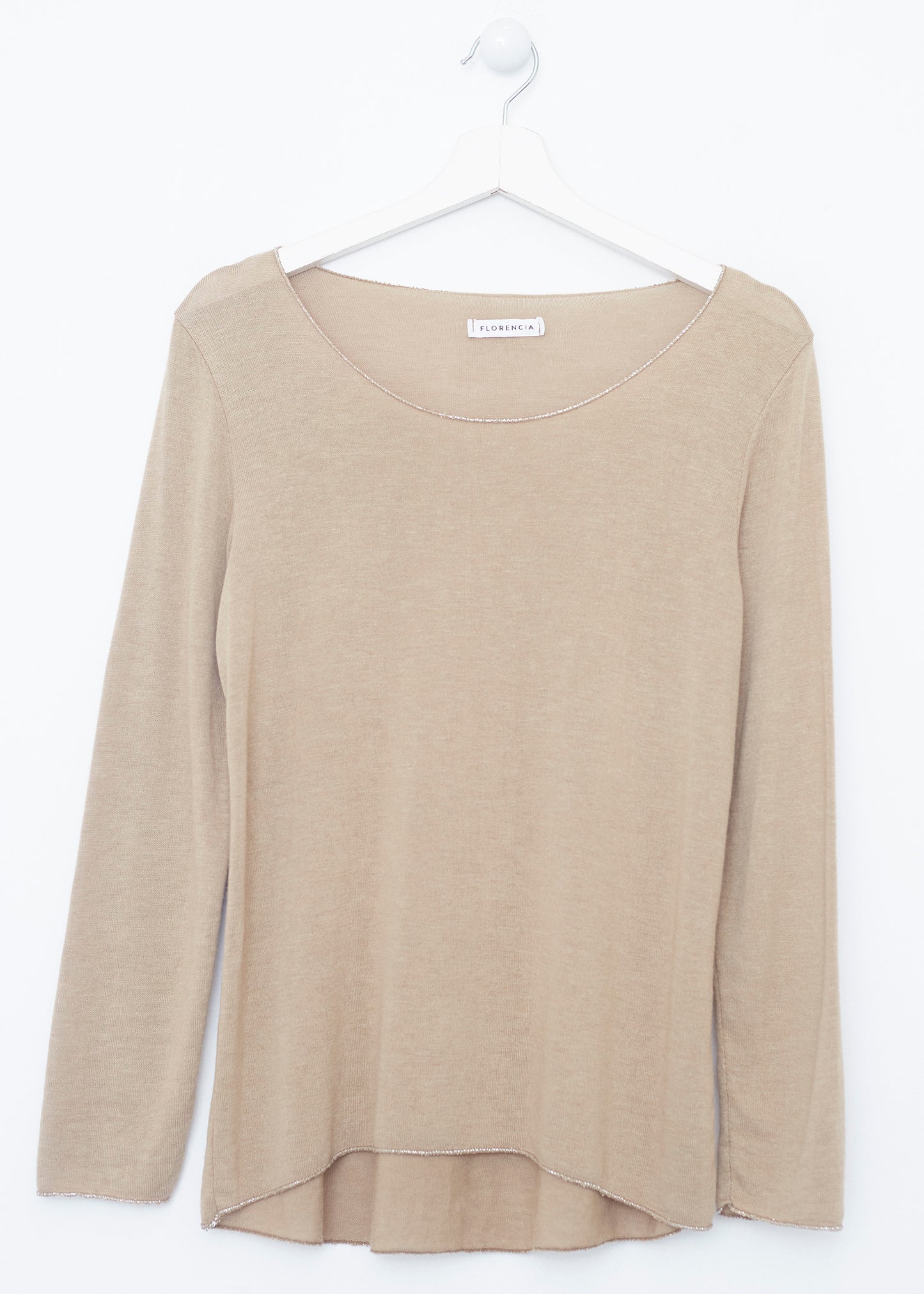 Silver round neck t-shirt