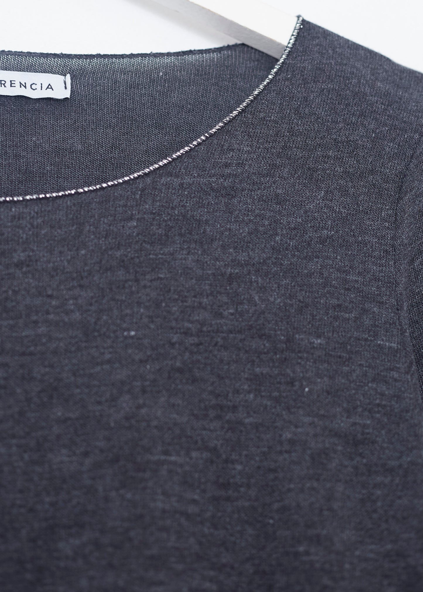 Silver round neck t-shirt