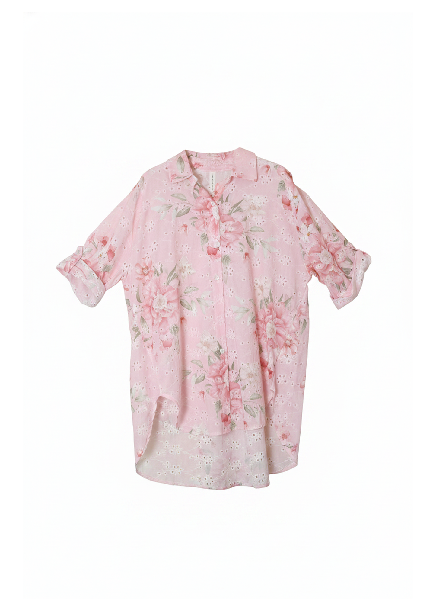 Camisa bordada estampada