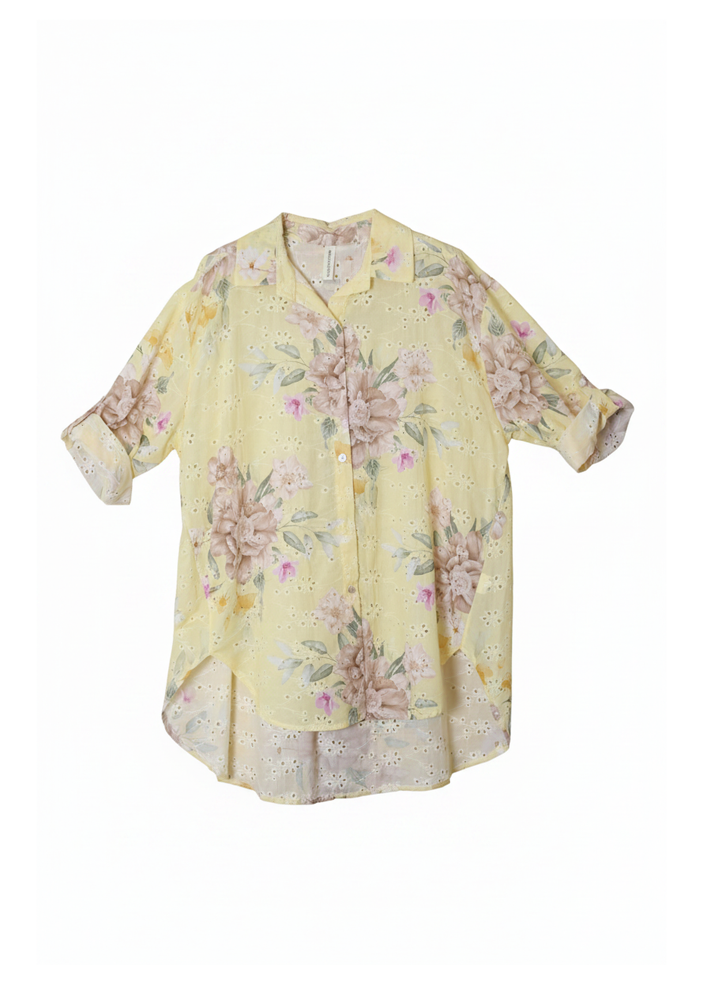 Camisa bordada estampada
