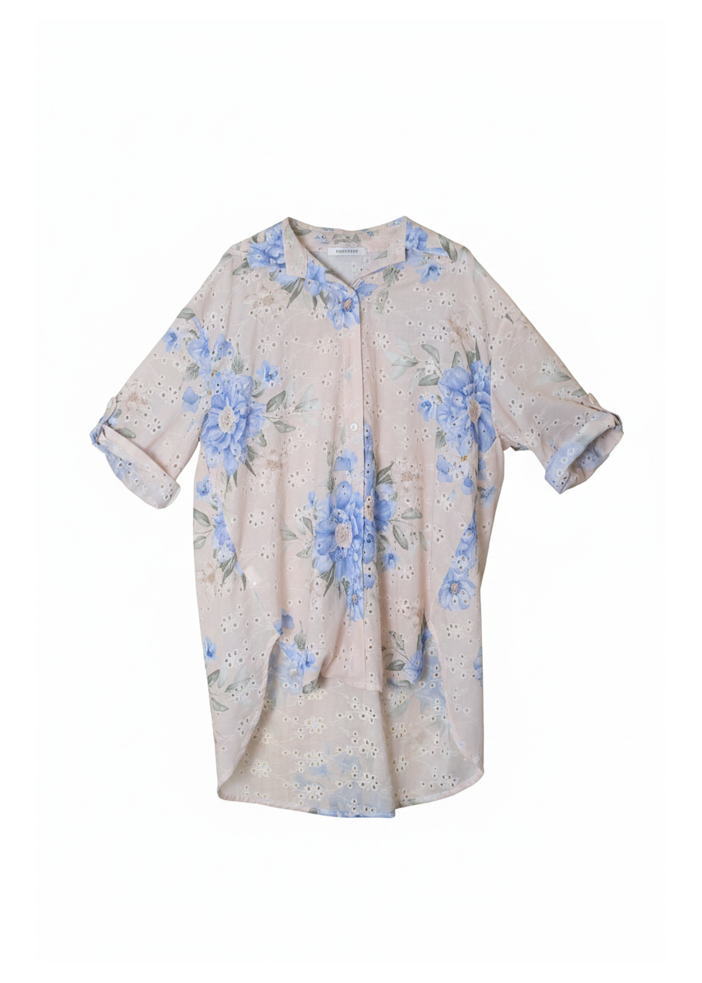 Camisa bordada estampada