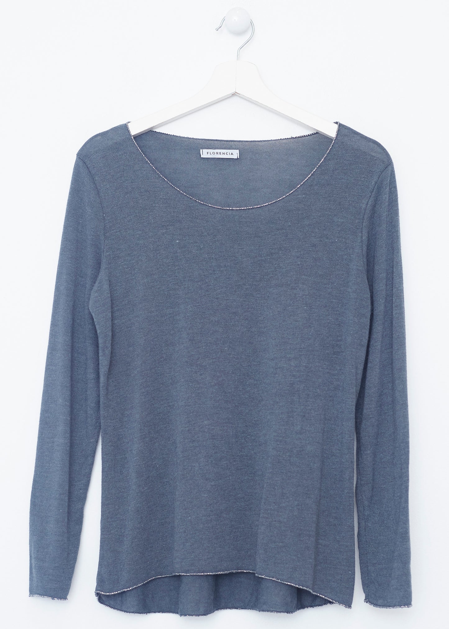 Silver round neck t-shirt