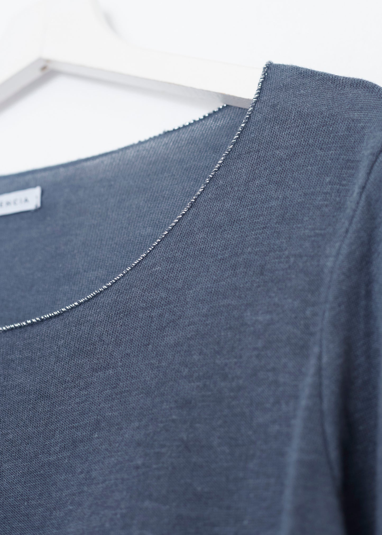 Silver round neck t-shirt