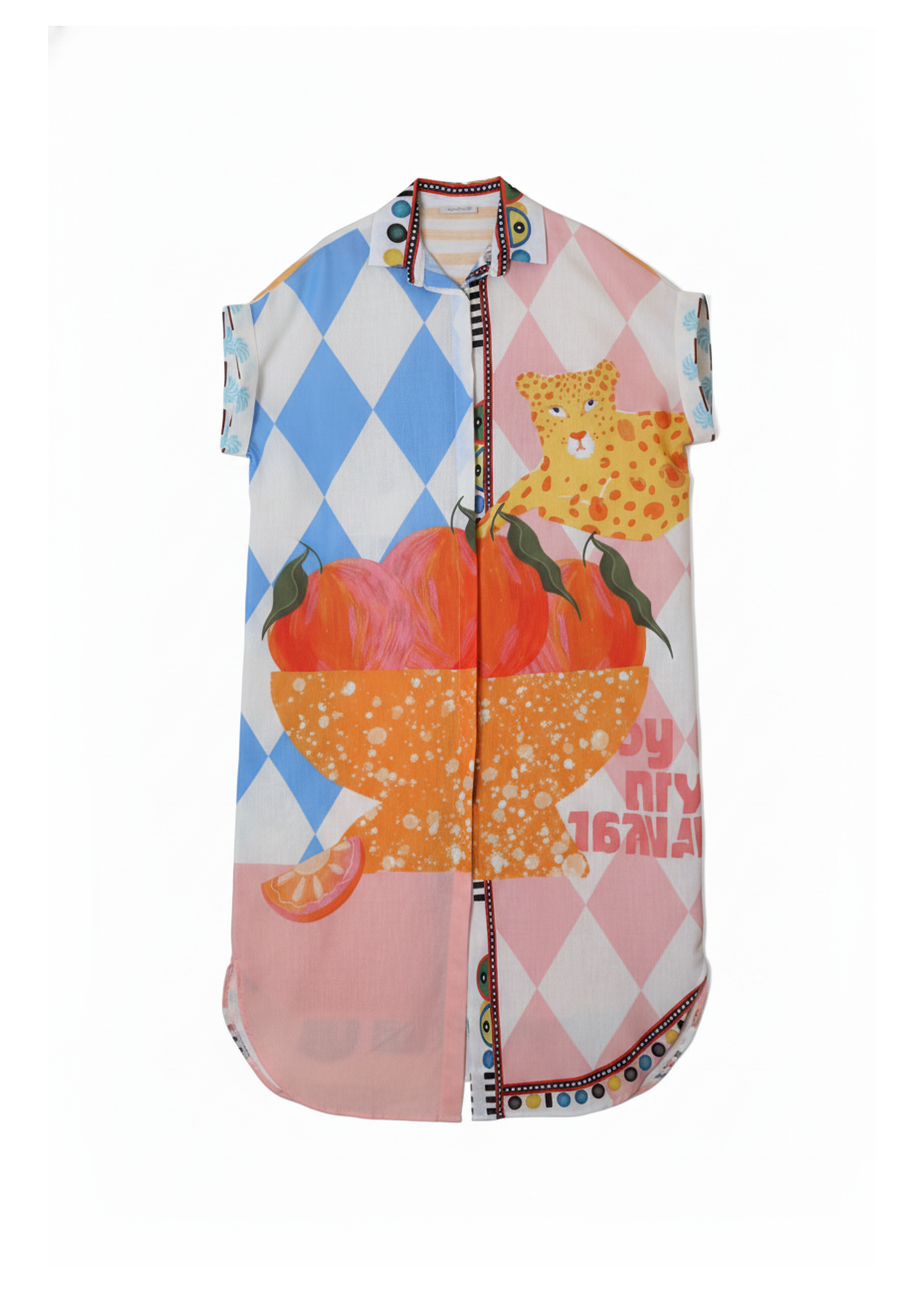 Vestido camisero estampado