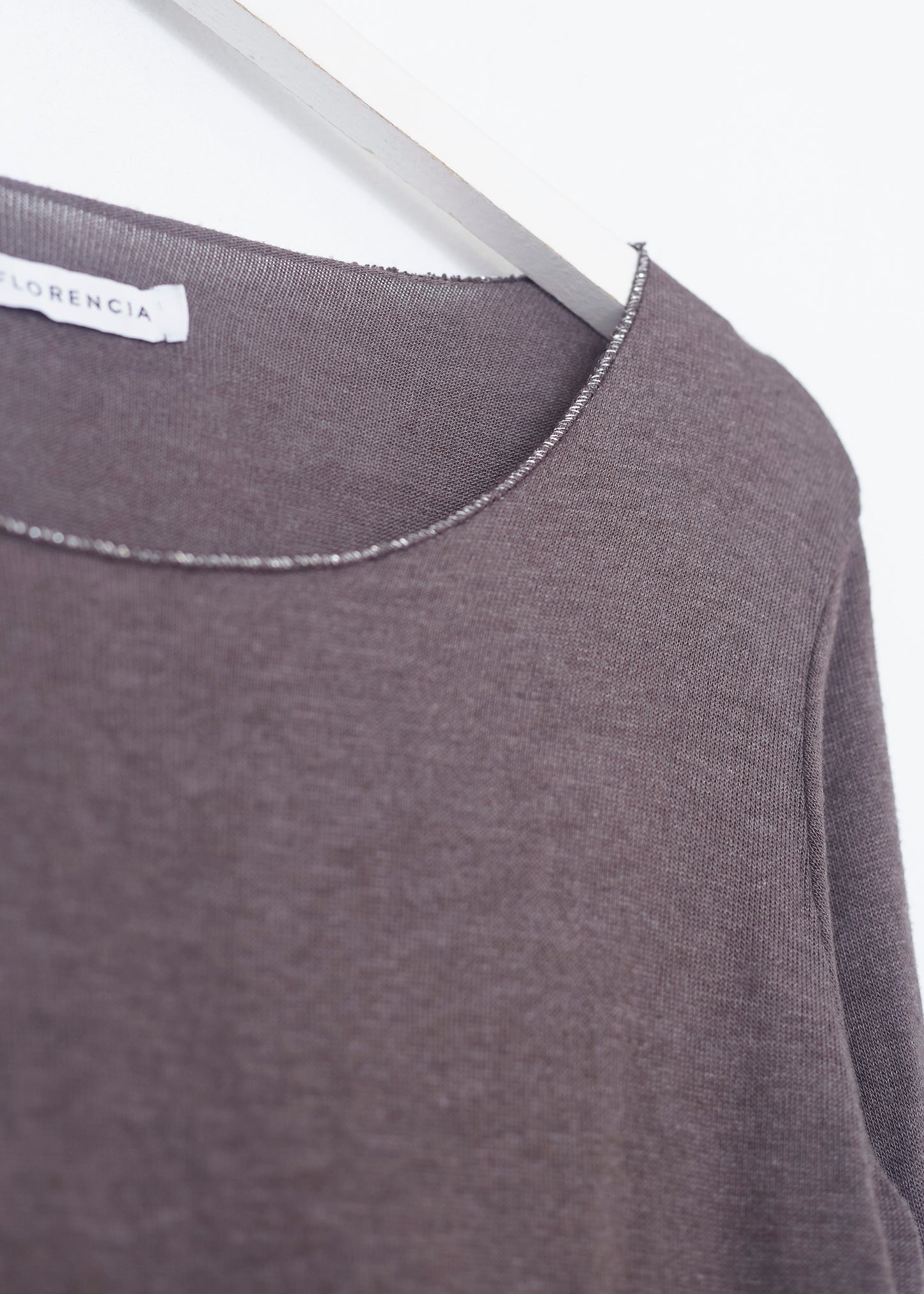 Silver round neck t-shirt