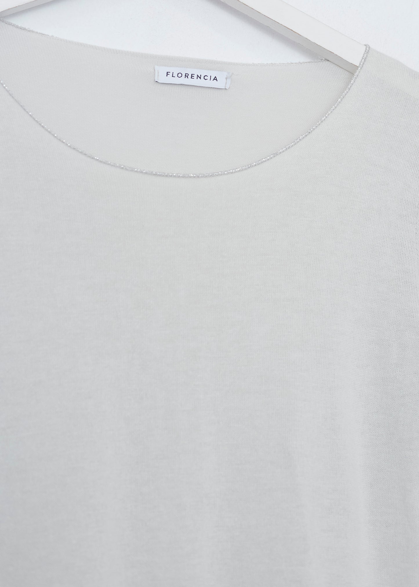Silver round neck t-shirt