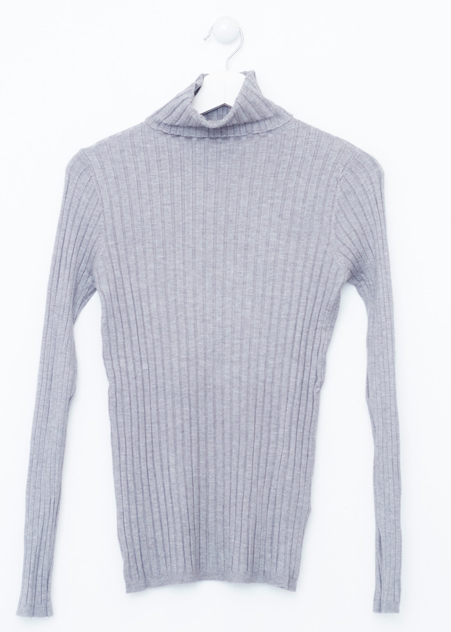 Ribbed turtleneck sweater