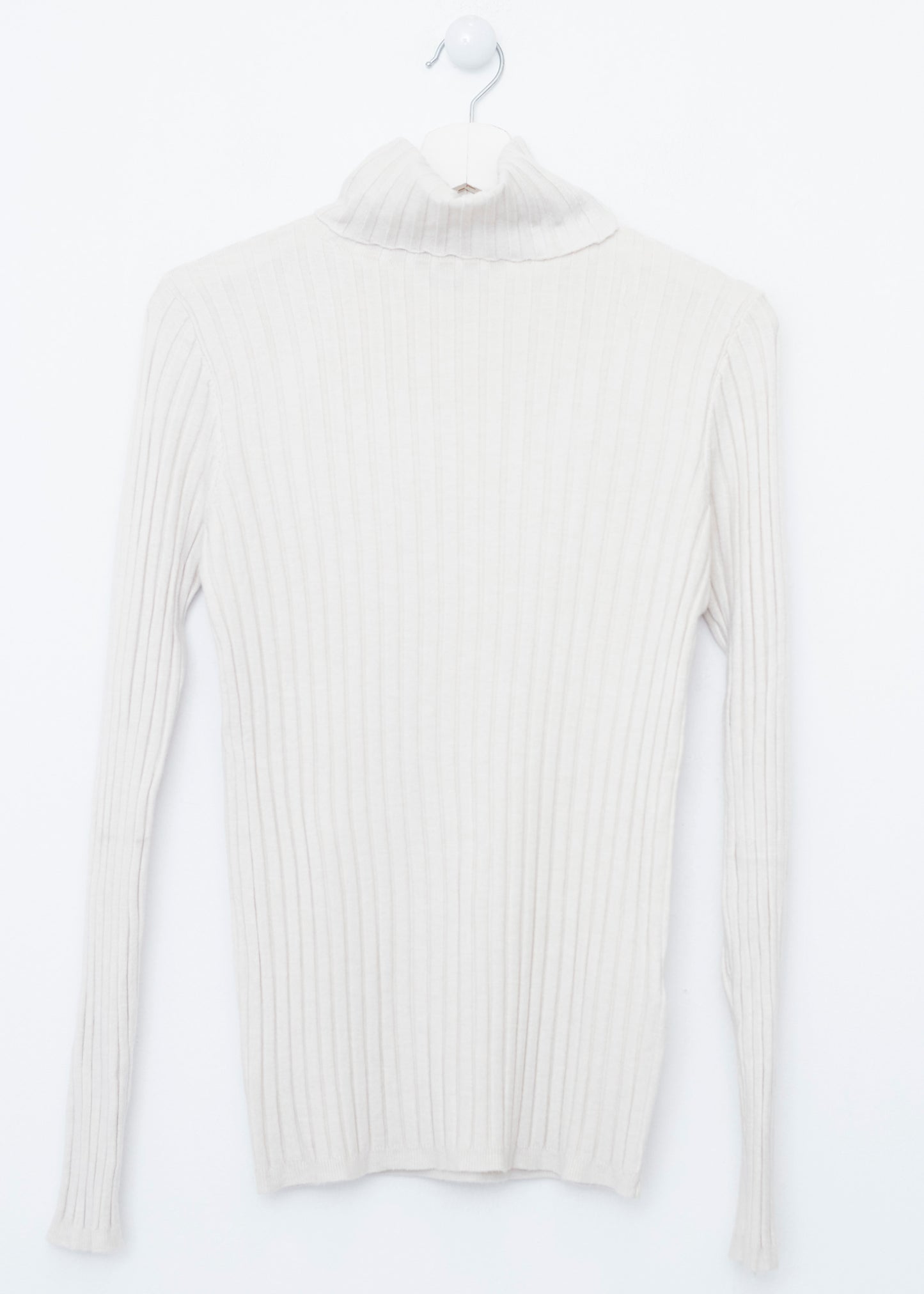 Ribbed turtleneck sweater