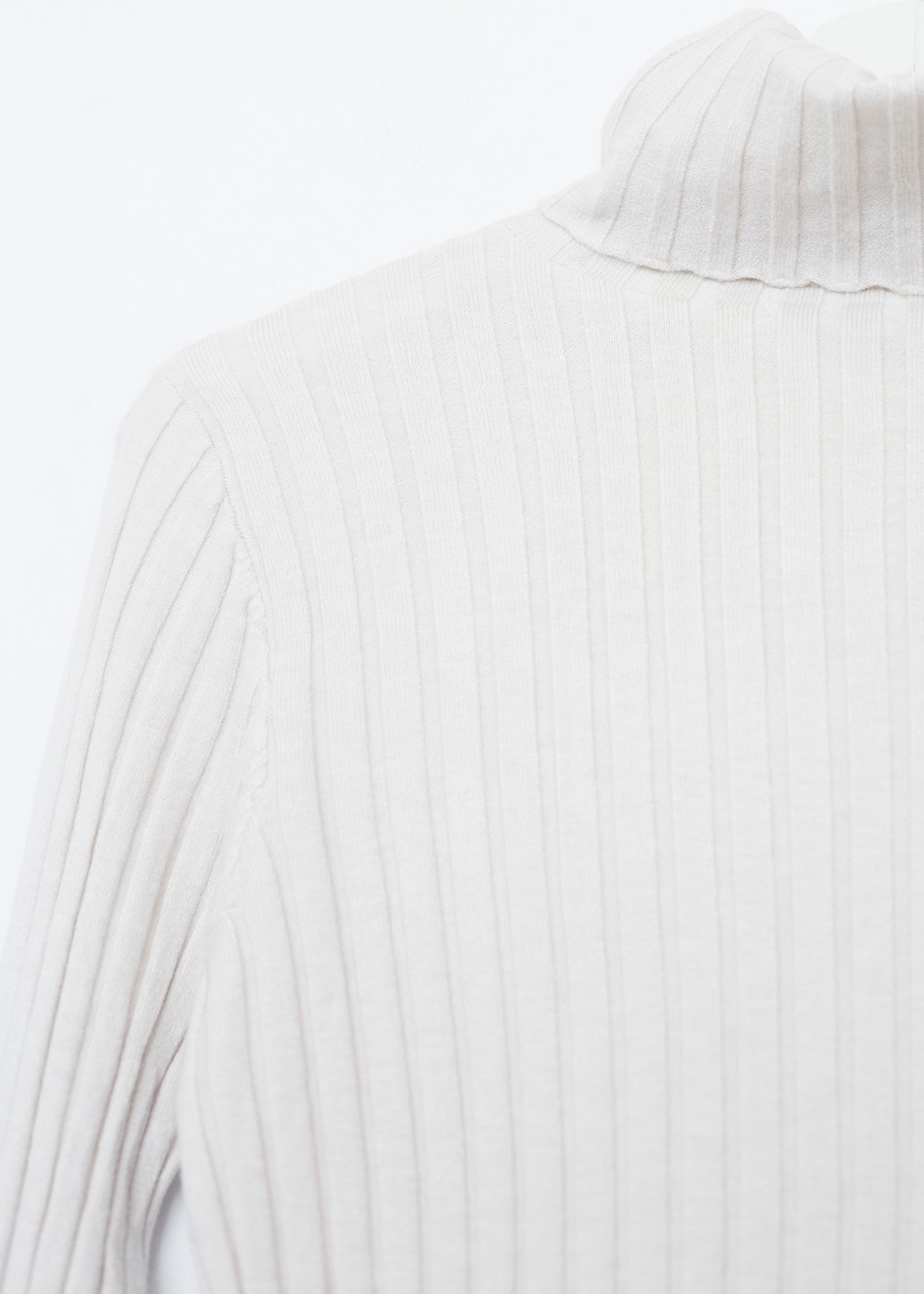 Ribbed turtleneck sweater