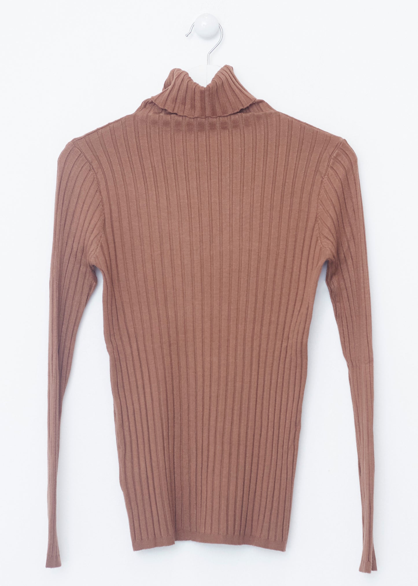 Ribbed turtleneck sweater