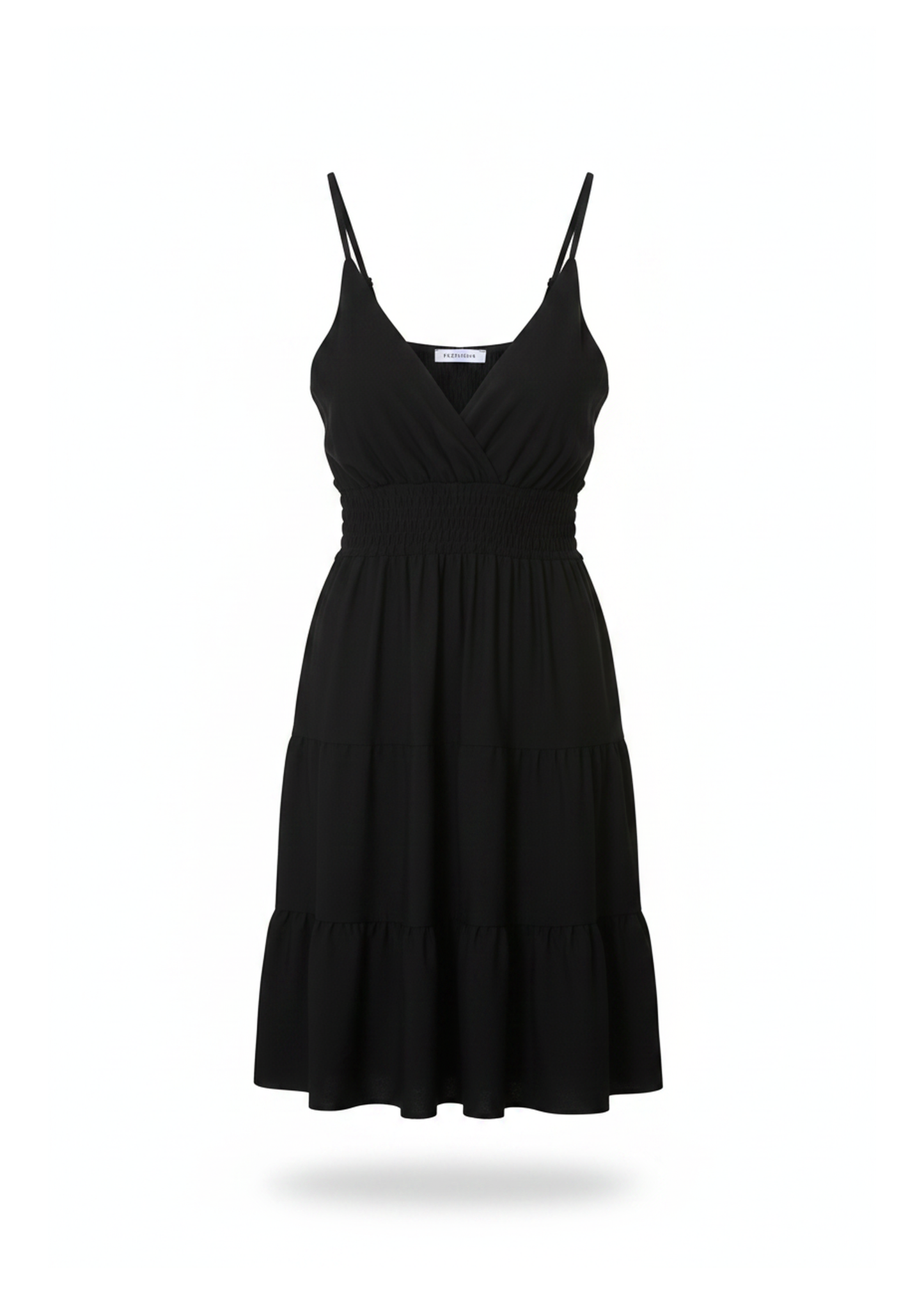 Vestido fruncido satinado