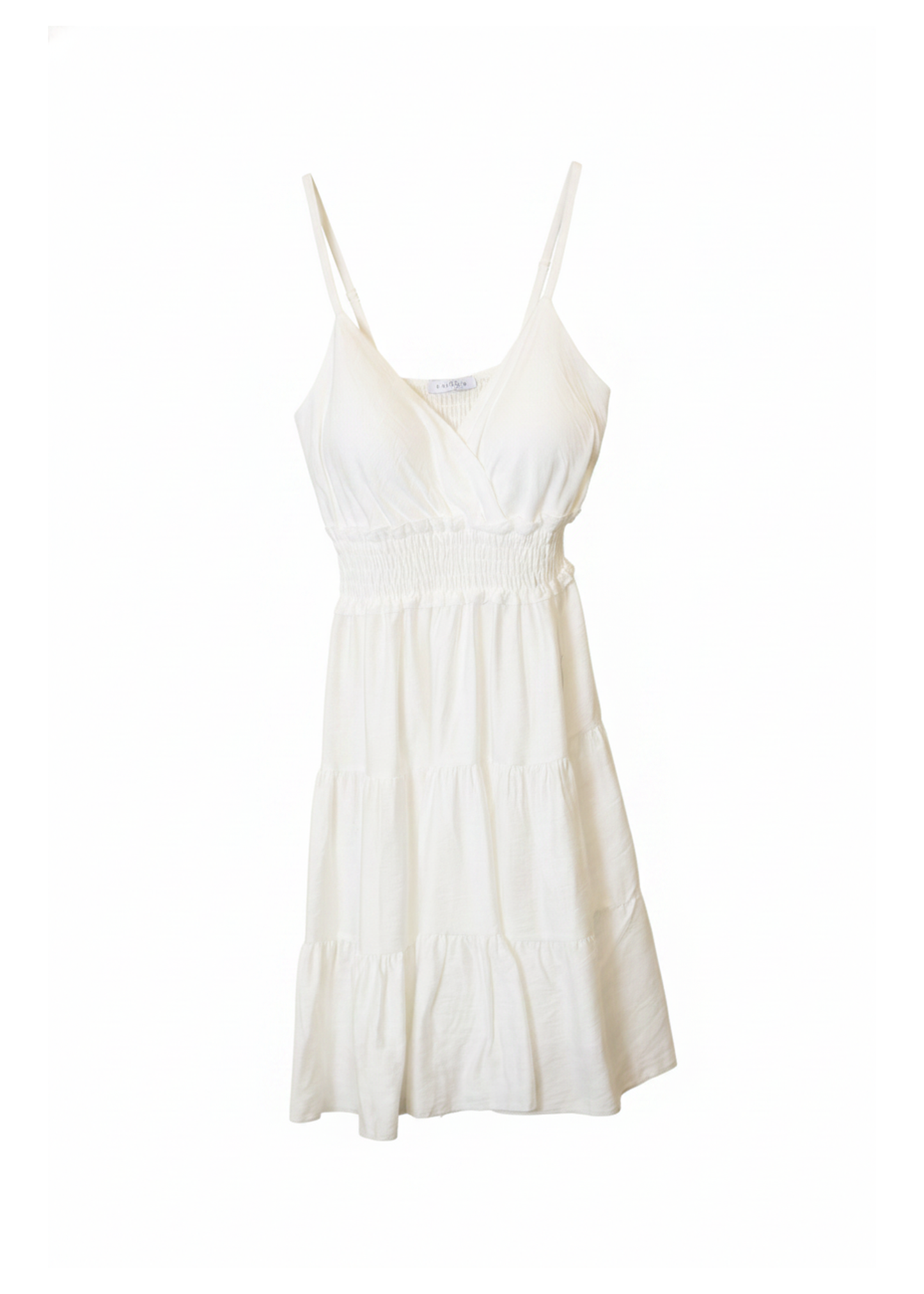 Vestido fruncido satinado