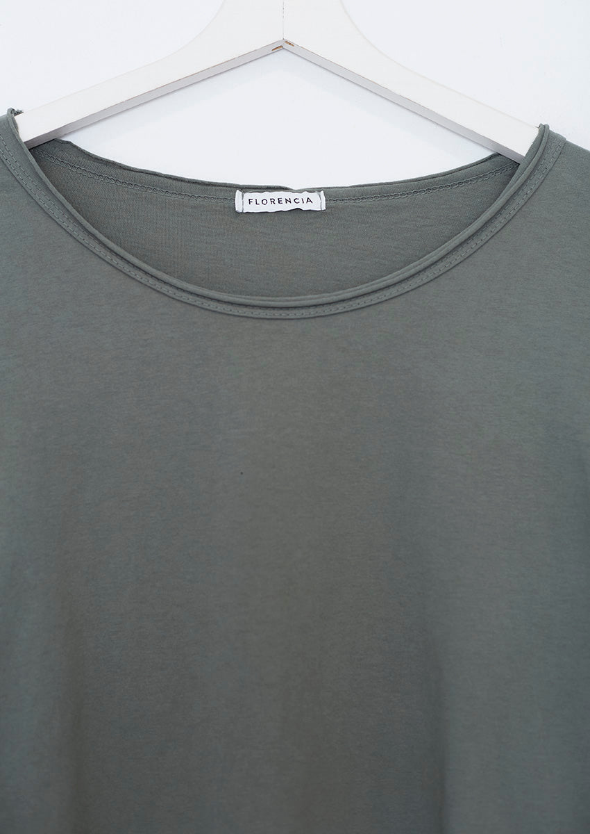 Round neck cotton t-shirt