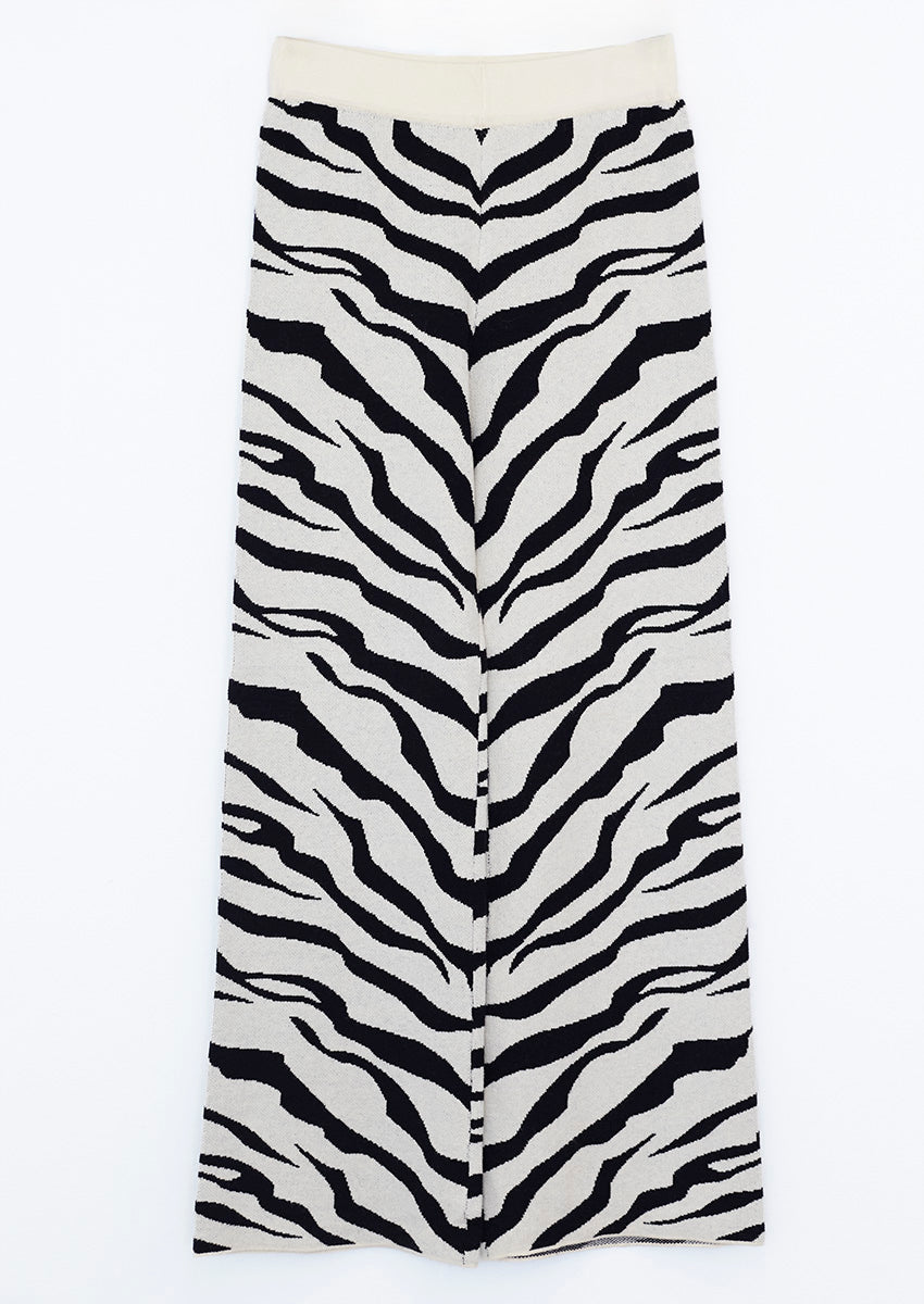 Pantalons tricot zebra