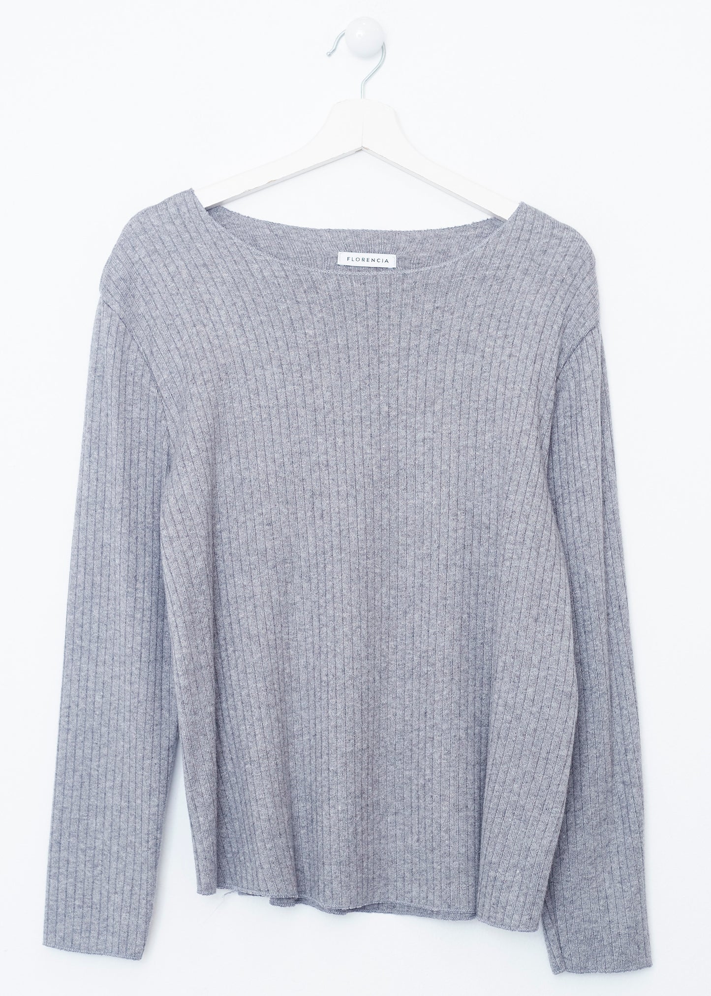 Ribbed round neck t-shirt