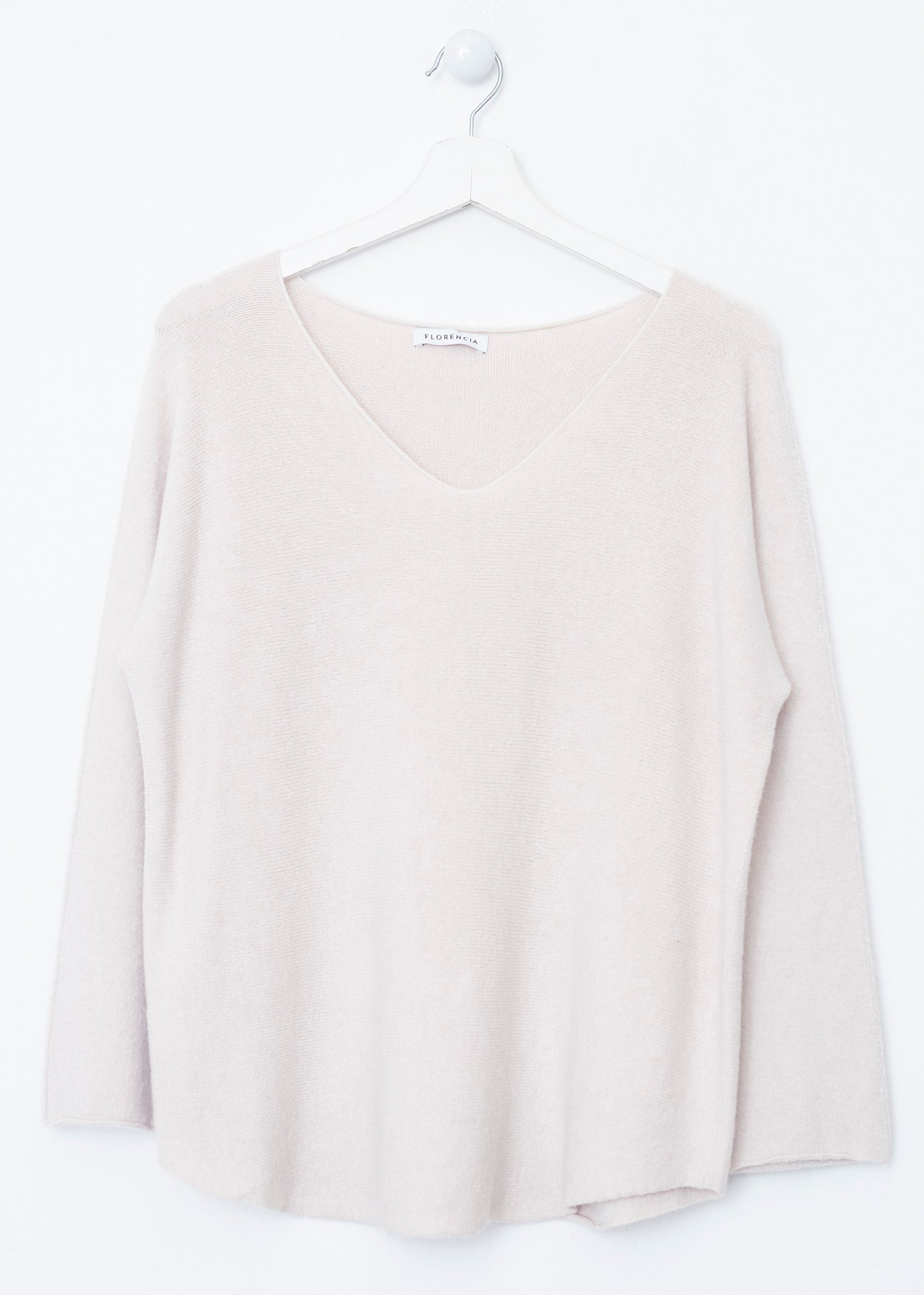 Jersey sin costuras cuello punta