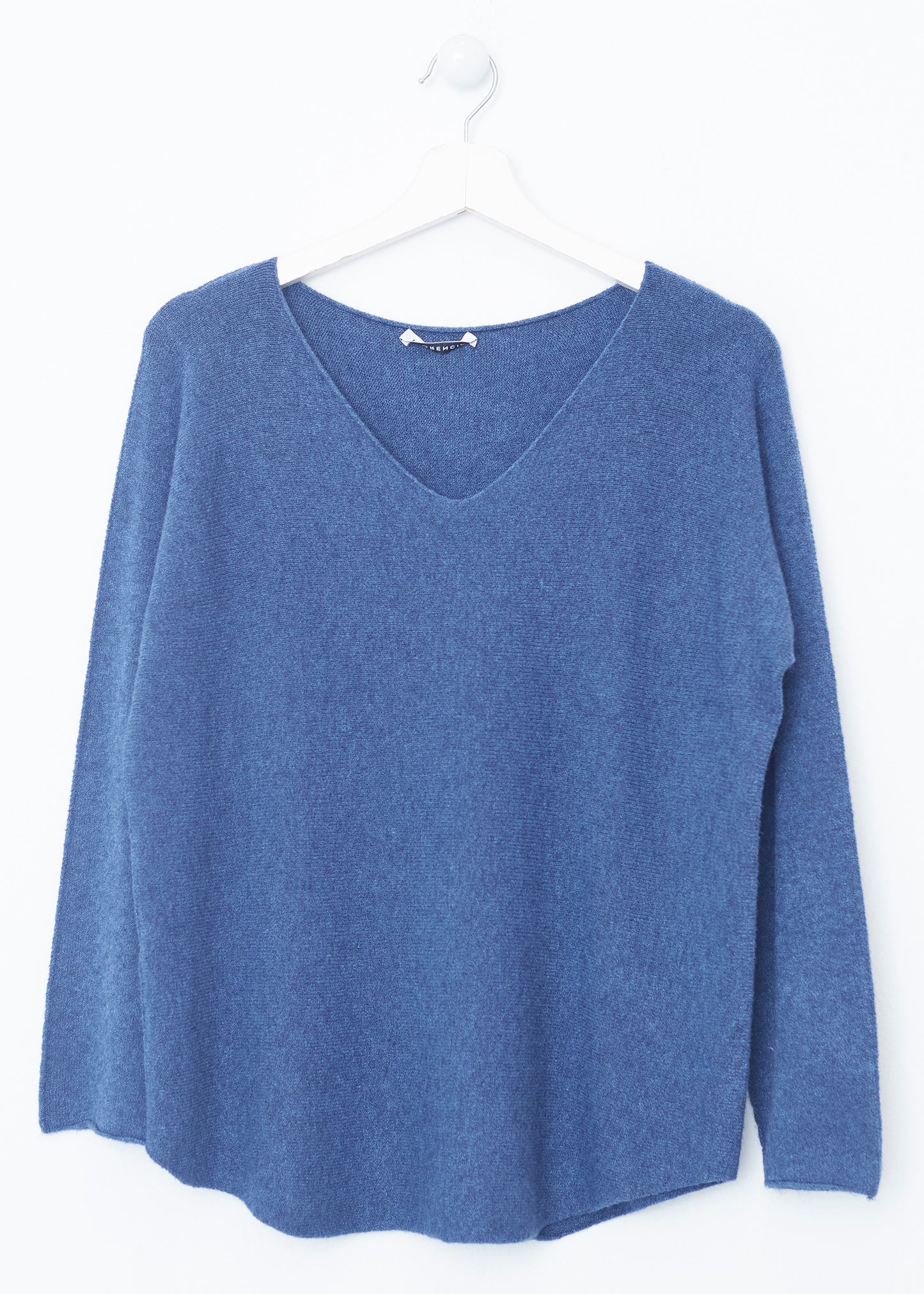 Jersey sin costuras cuello punta