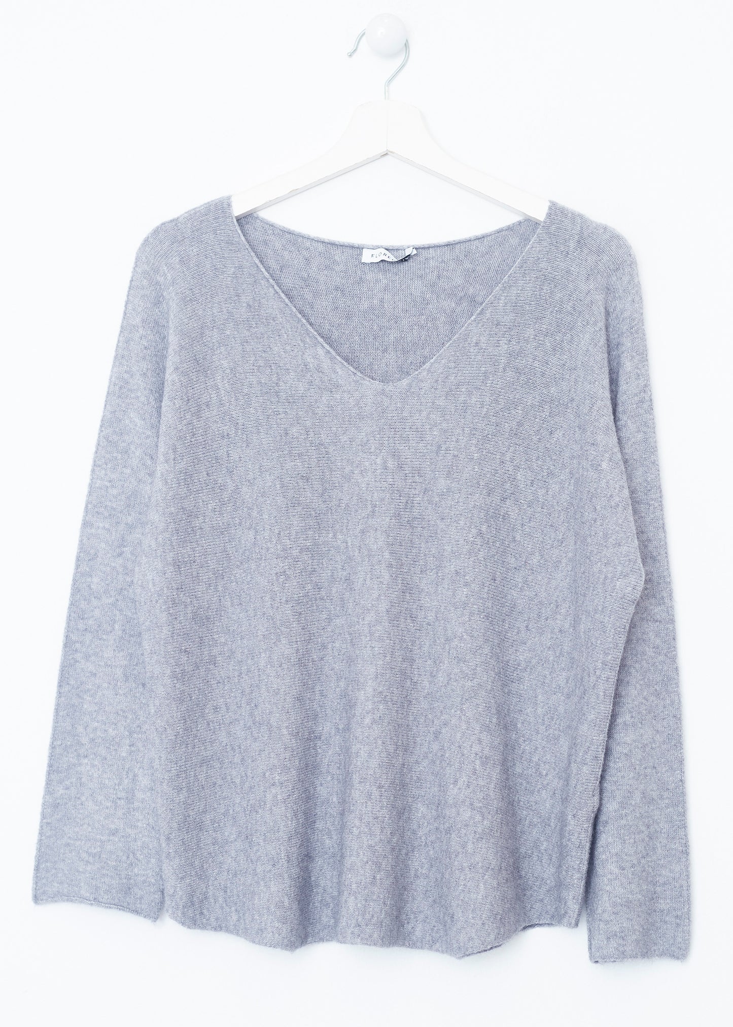 Jersey sin costuras cuello punta