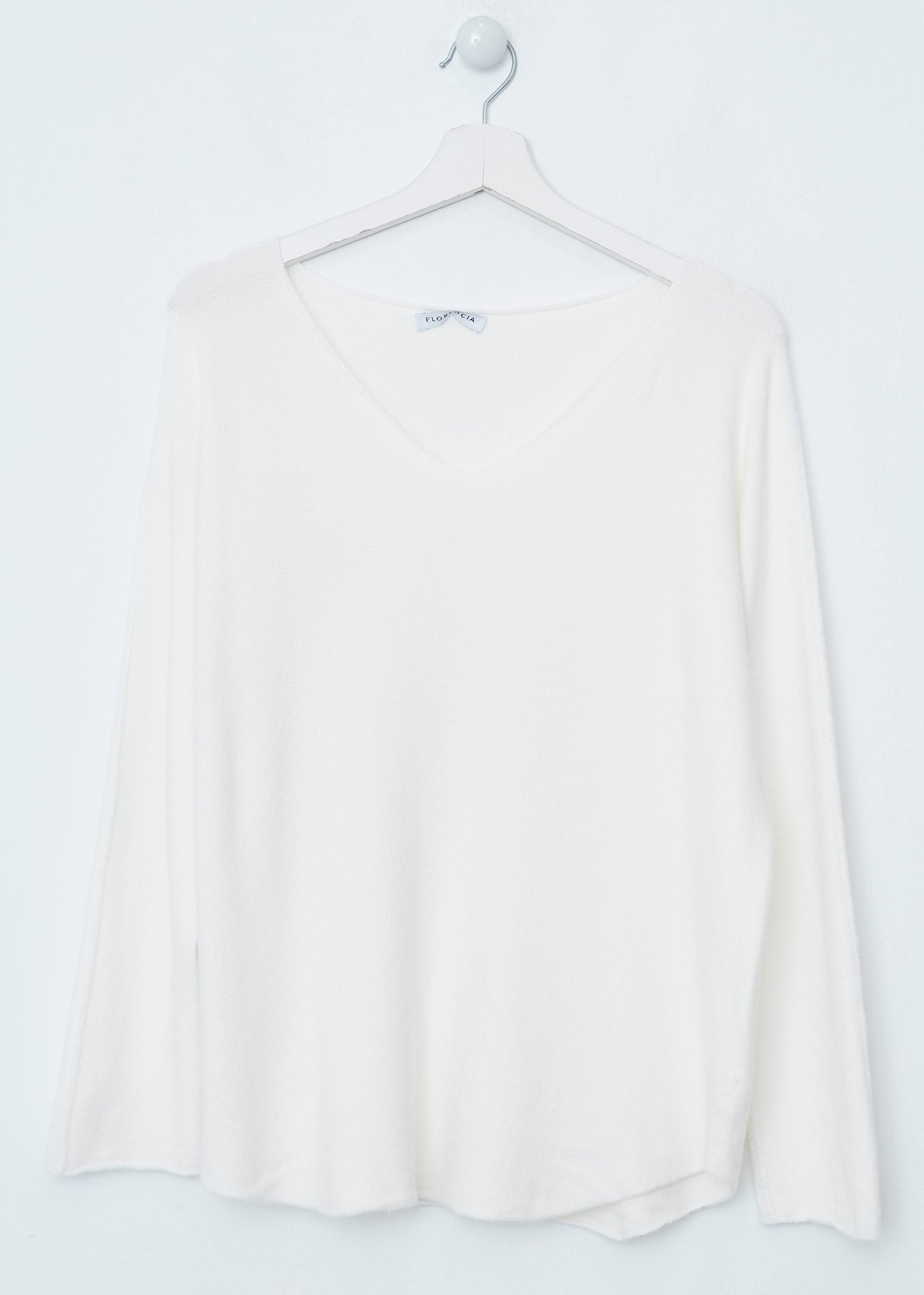 Jersey sin costuras cuello punta