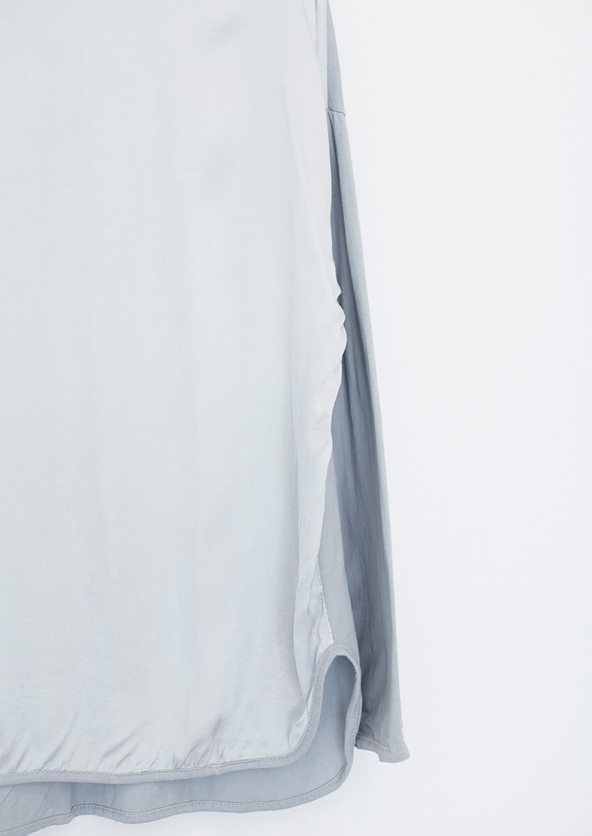 Satin front T-shirt