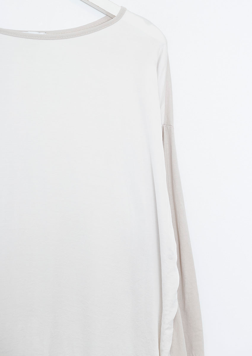 Satin front T-shirt