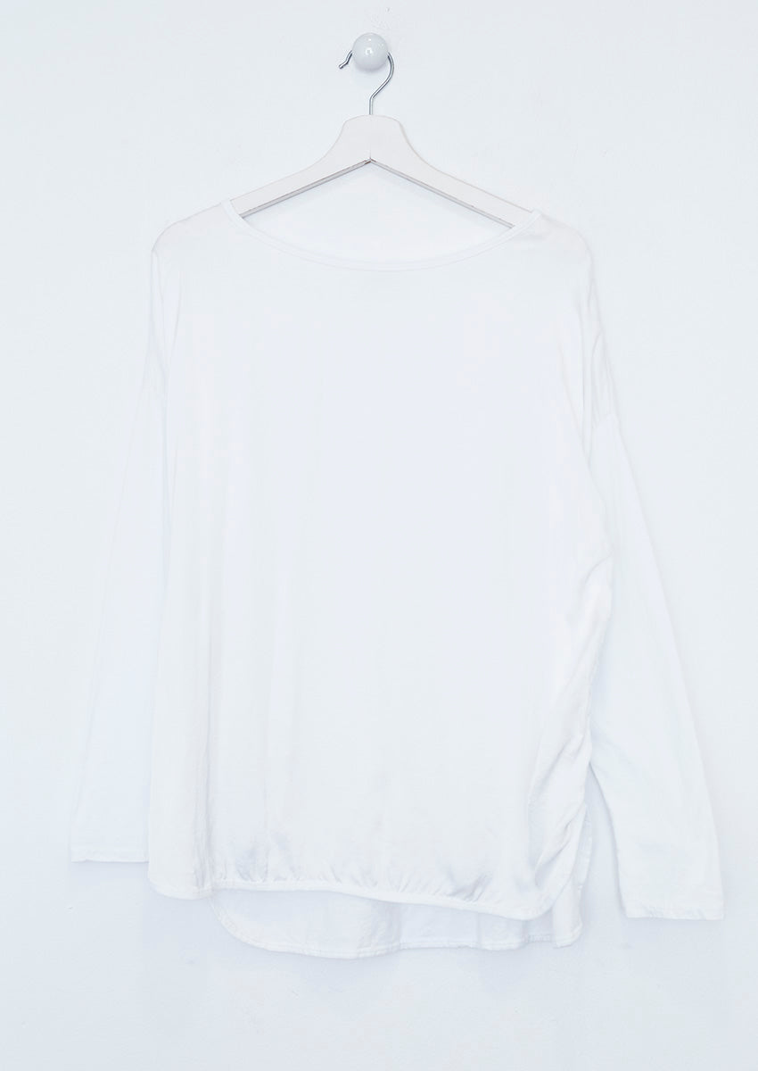 Satin front T-shirt