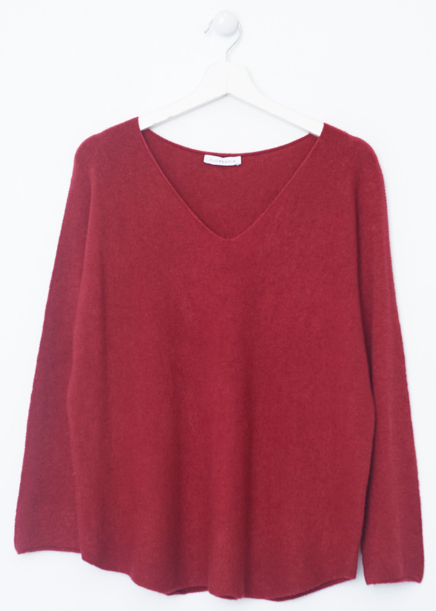 Jersey sin costuras cuello punta