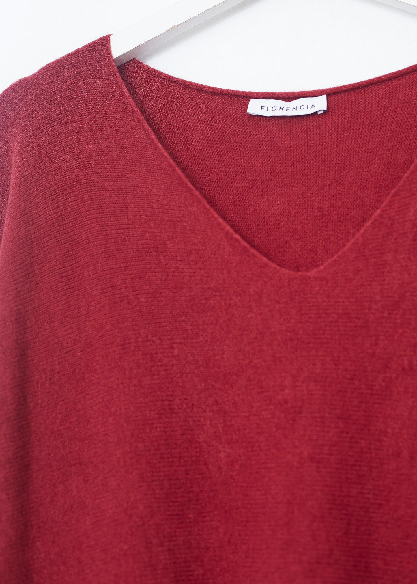 Jersey sin costuras cuello punta