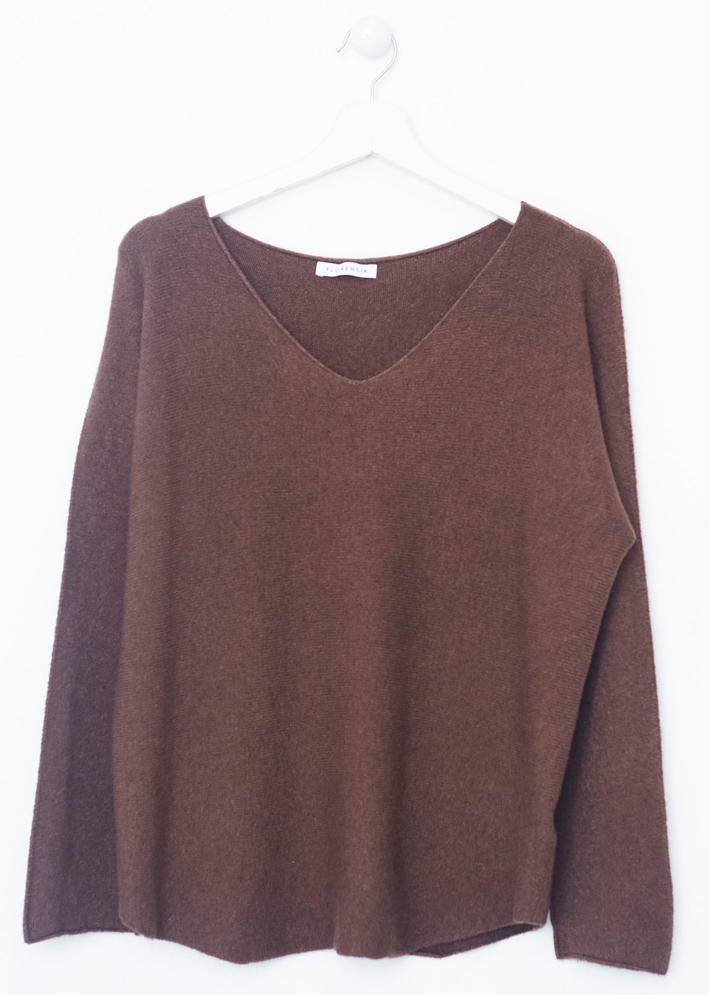 Jersey sin costuras cuello punta