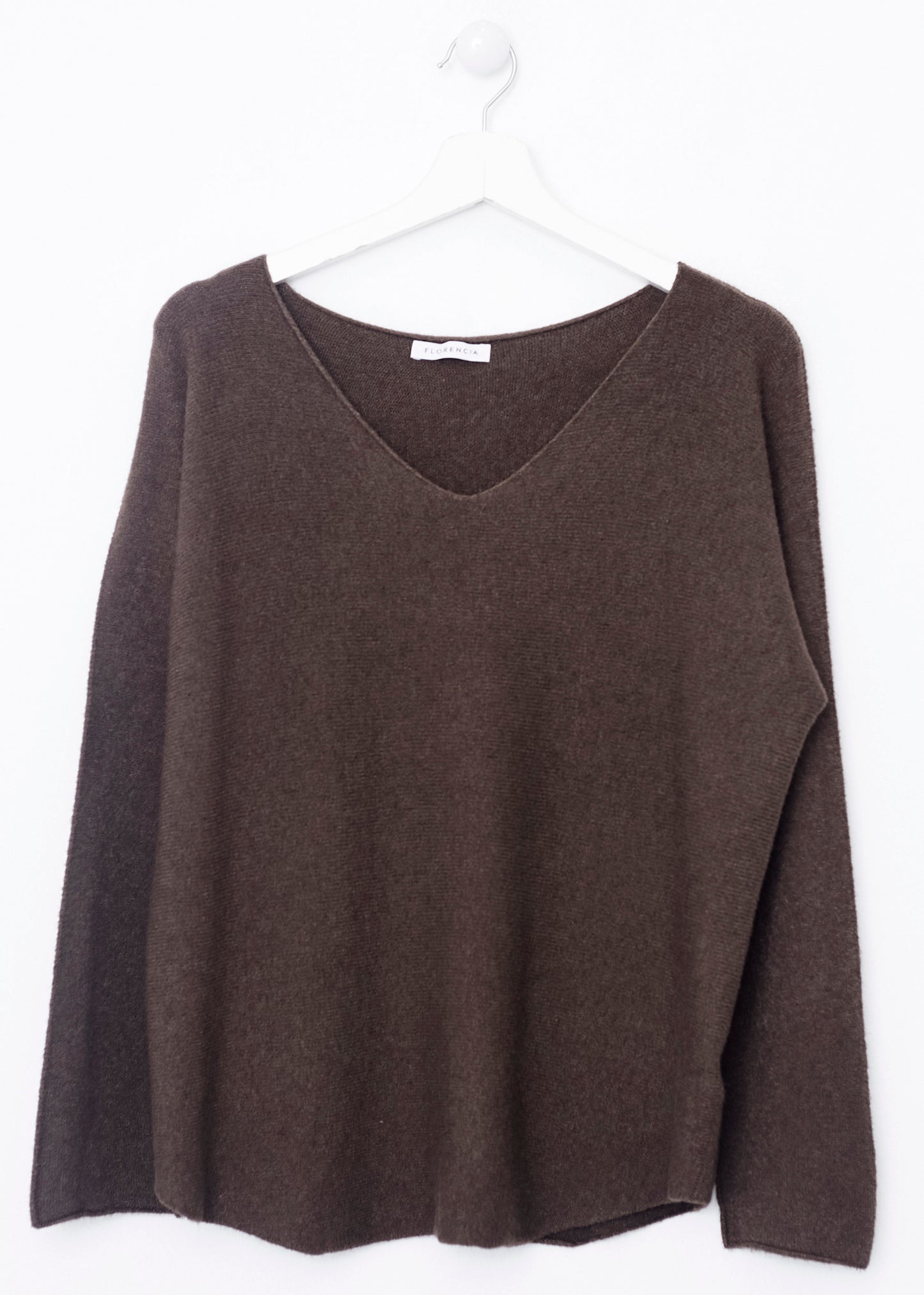 Jersey sin costuras cuello punta