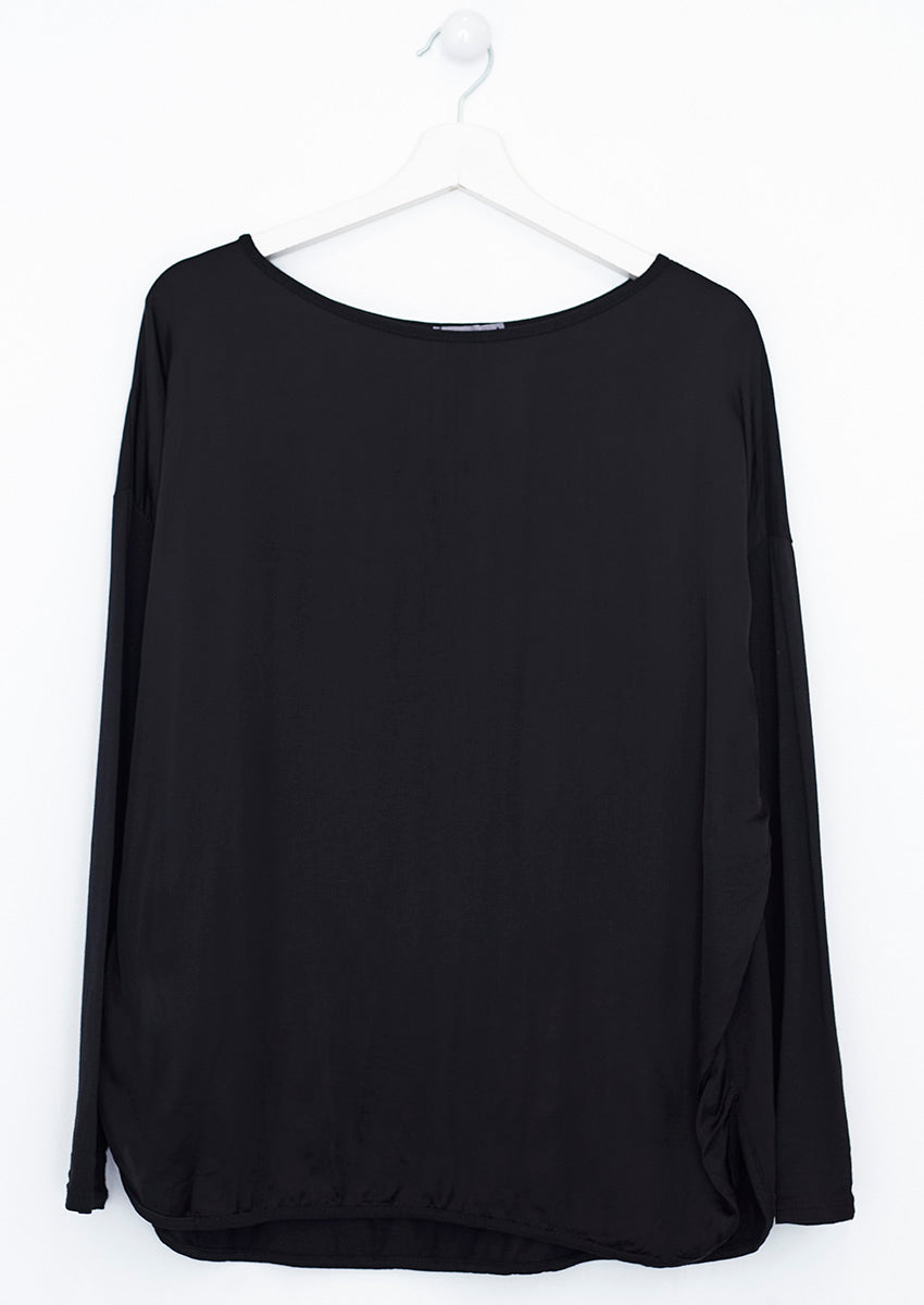 Satin front T-shirt