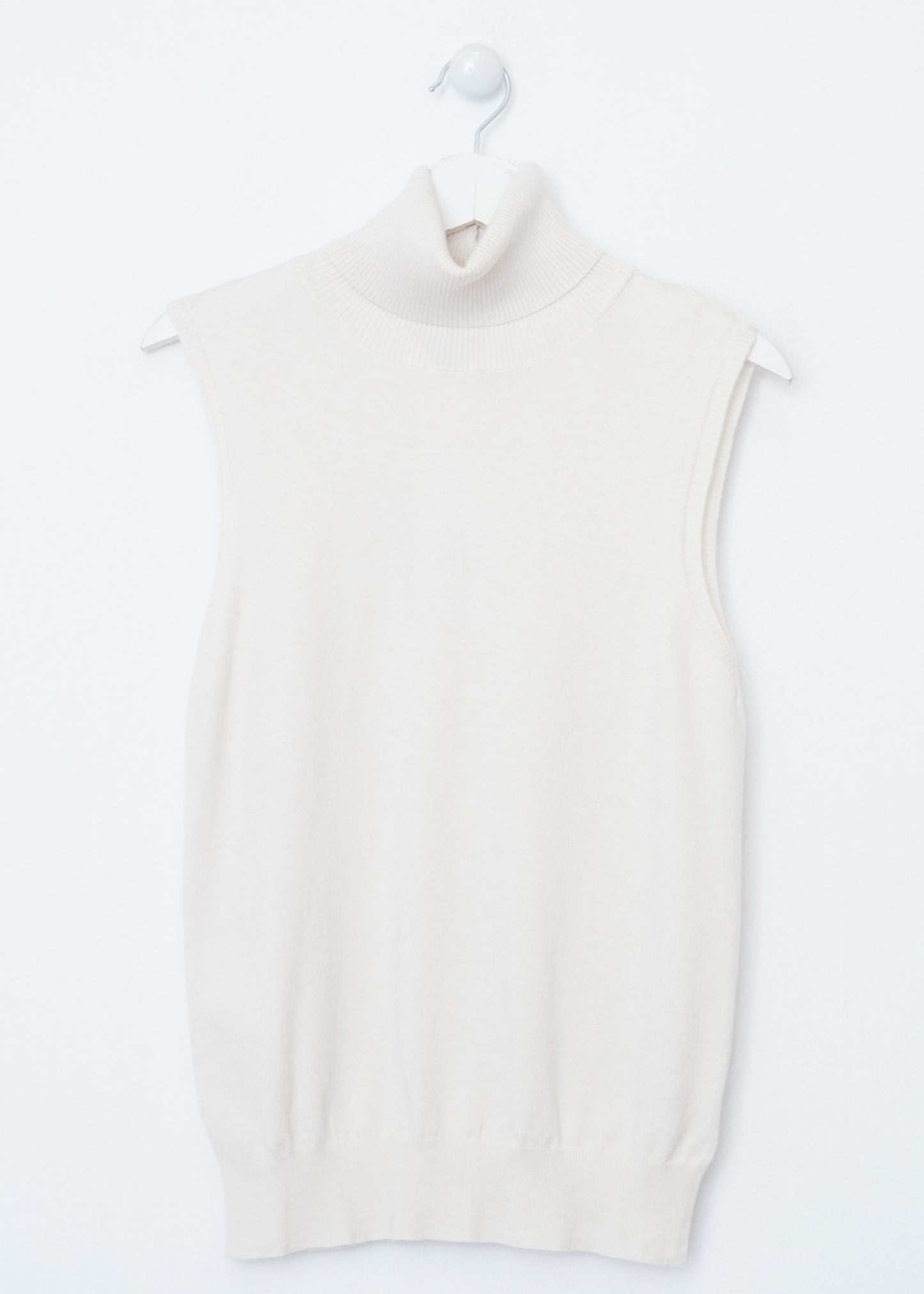 Jersey sin mangas cuello alto