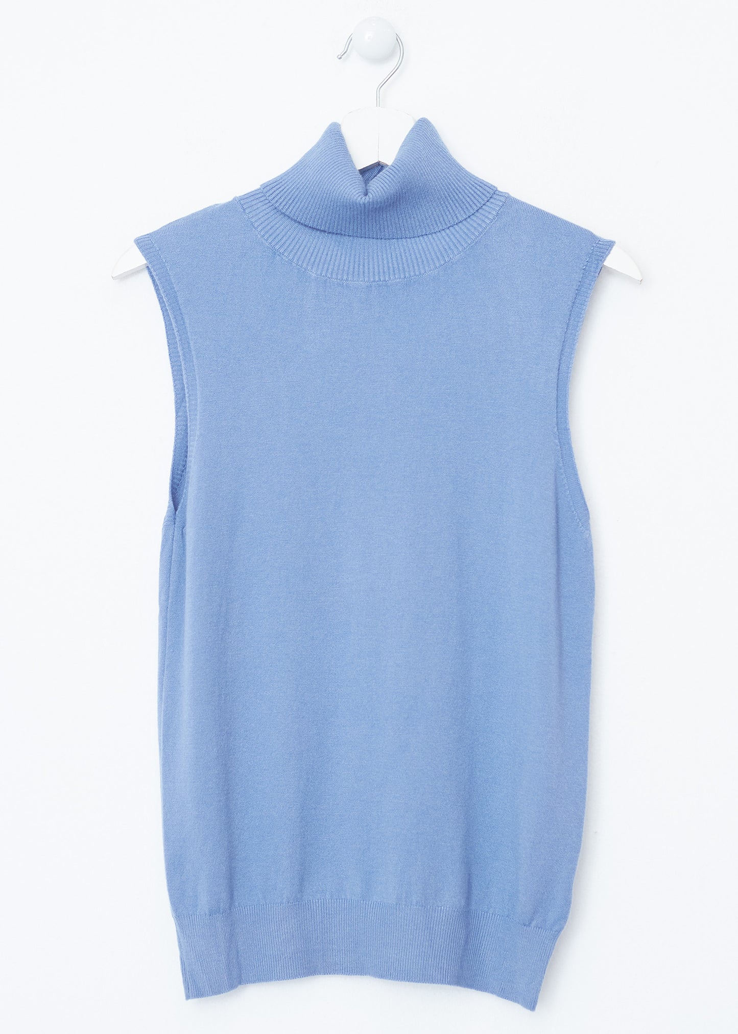 Jersey sin mangas cuello alto