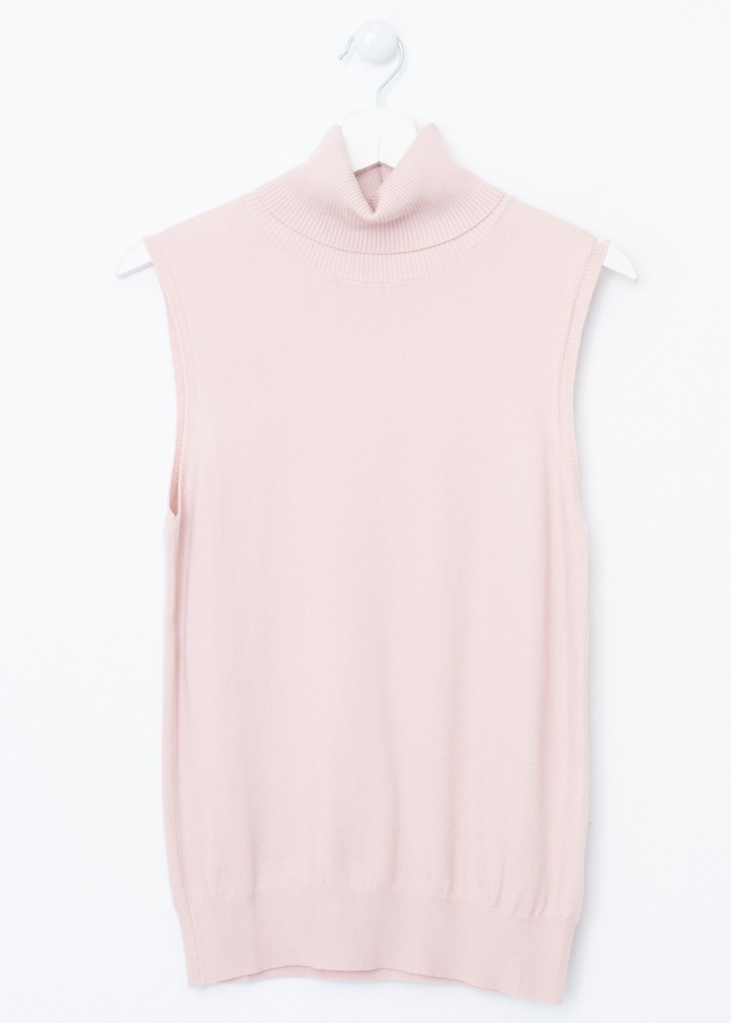 Jersey sin mangas cuello alto