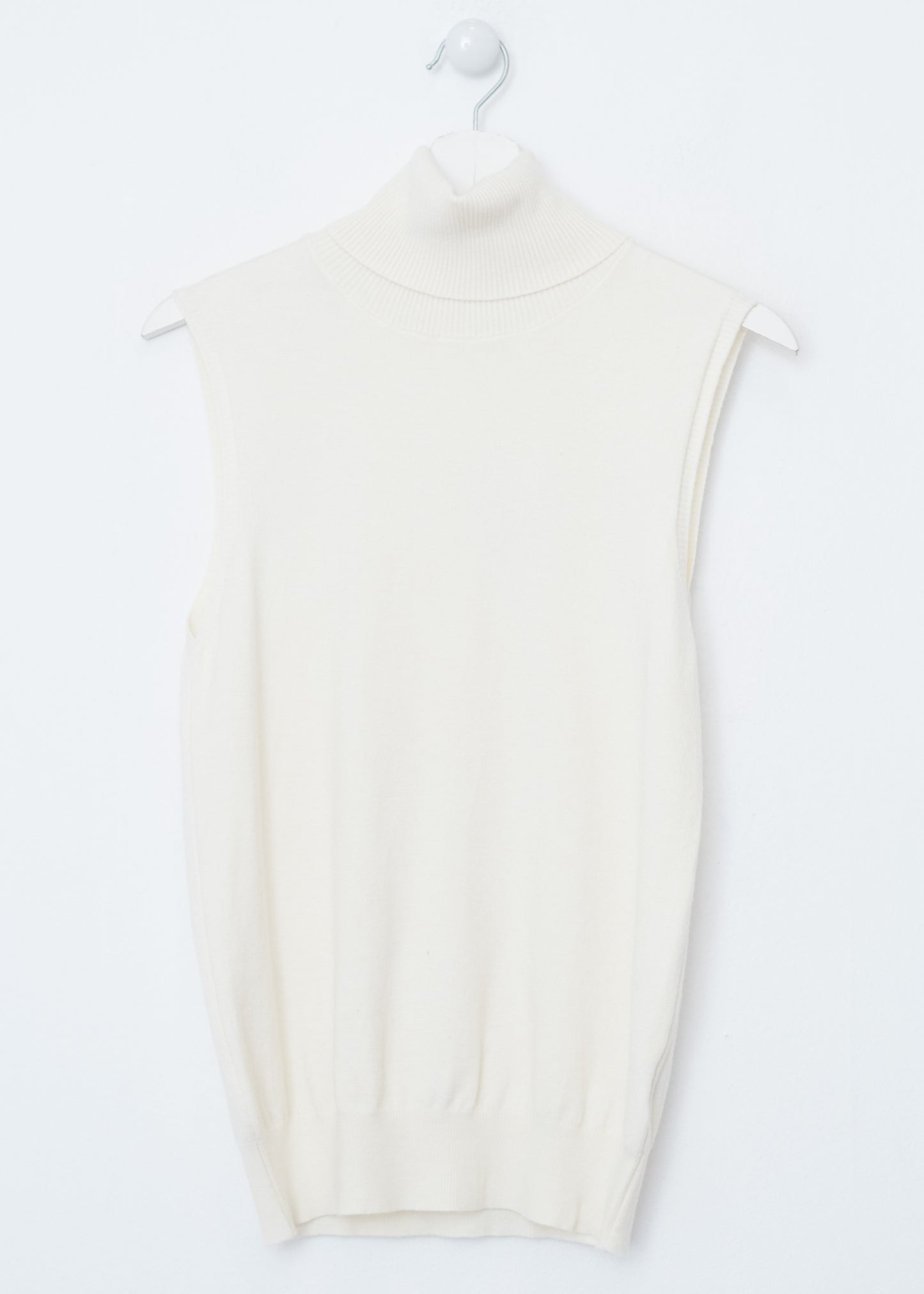 Jersey sin mangas cuello alto