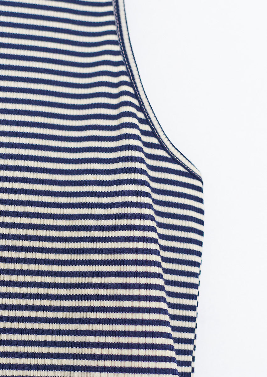Striped ribbed top