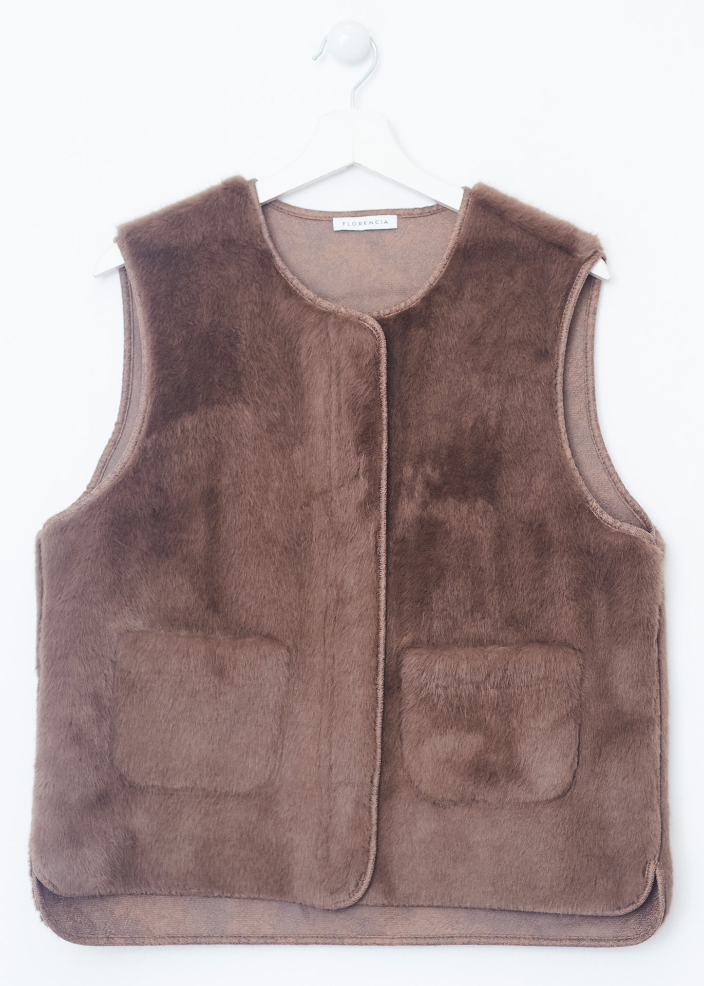 Faux fur vest