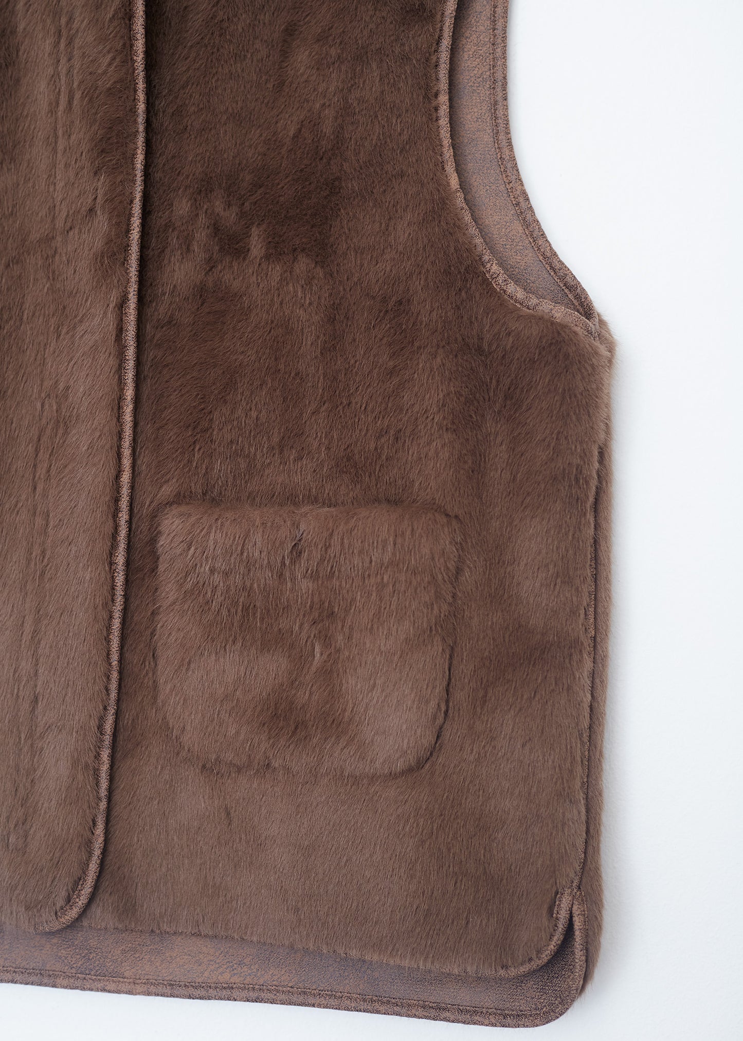 Faux fur vest