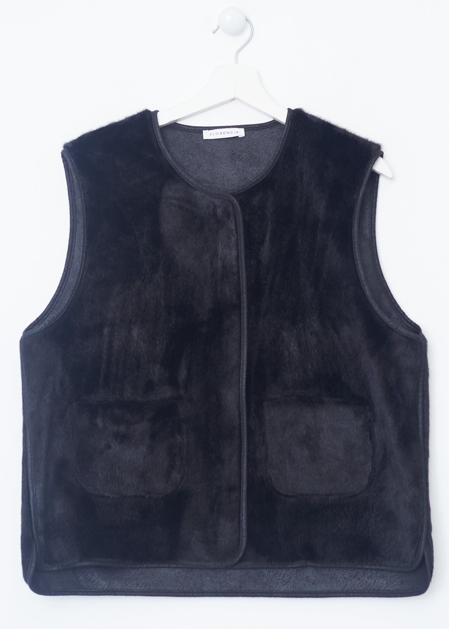 Faux fur vest