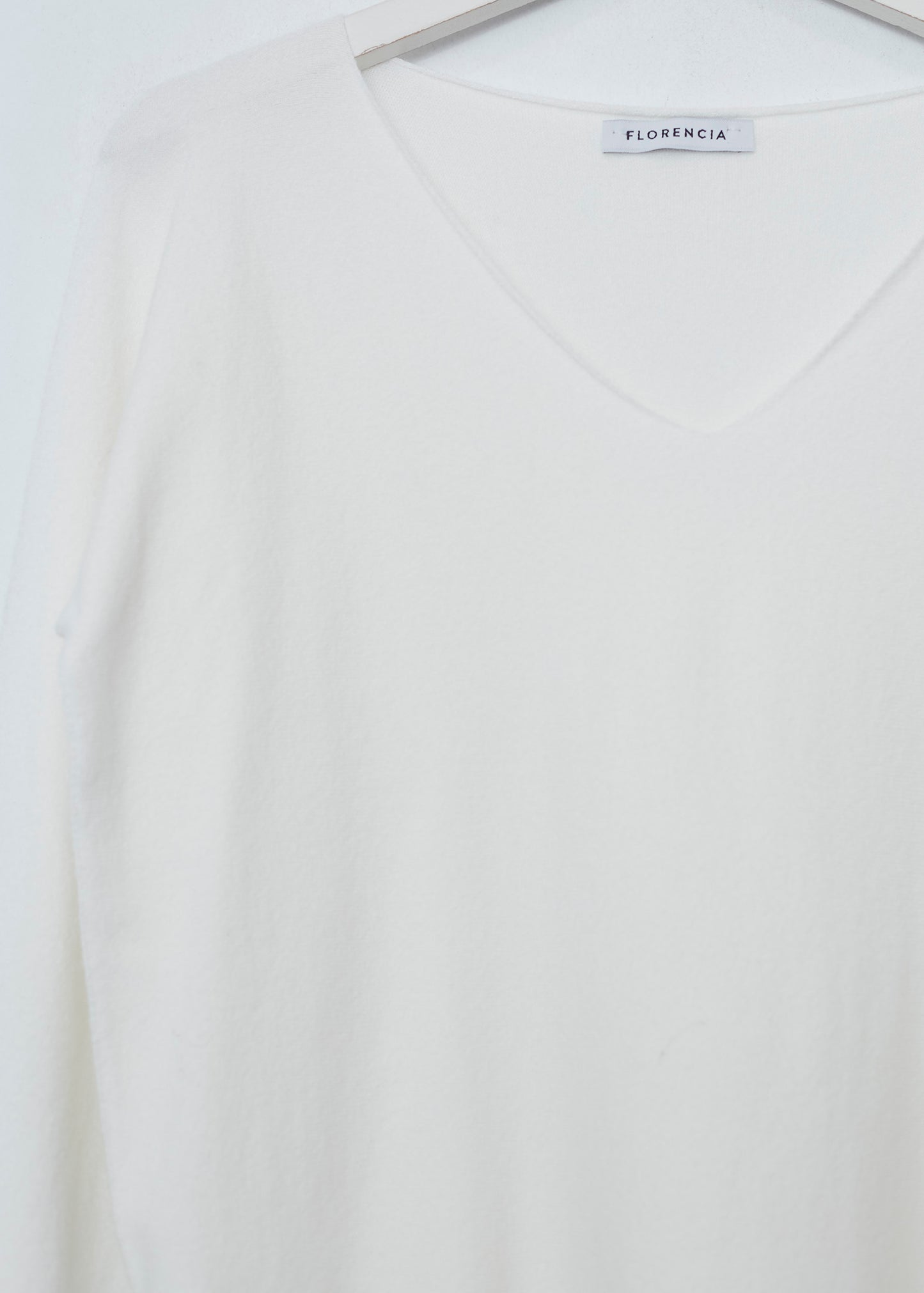 Jersey sin costuras cuello punta
