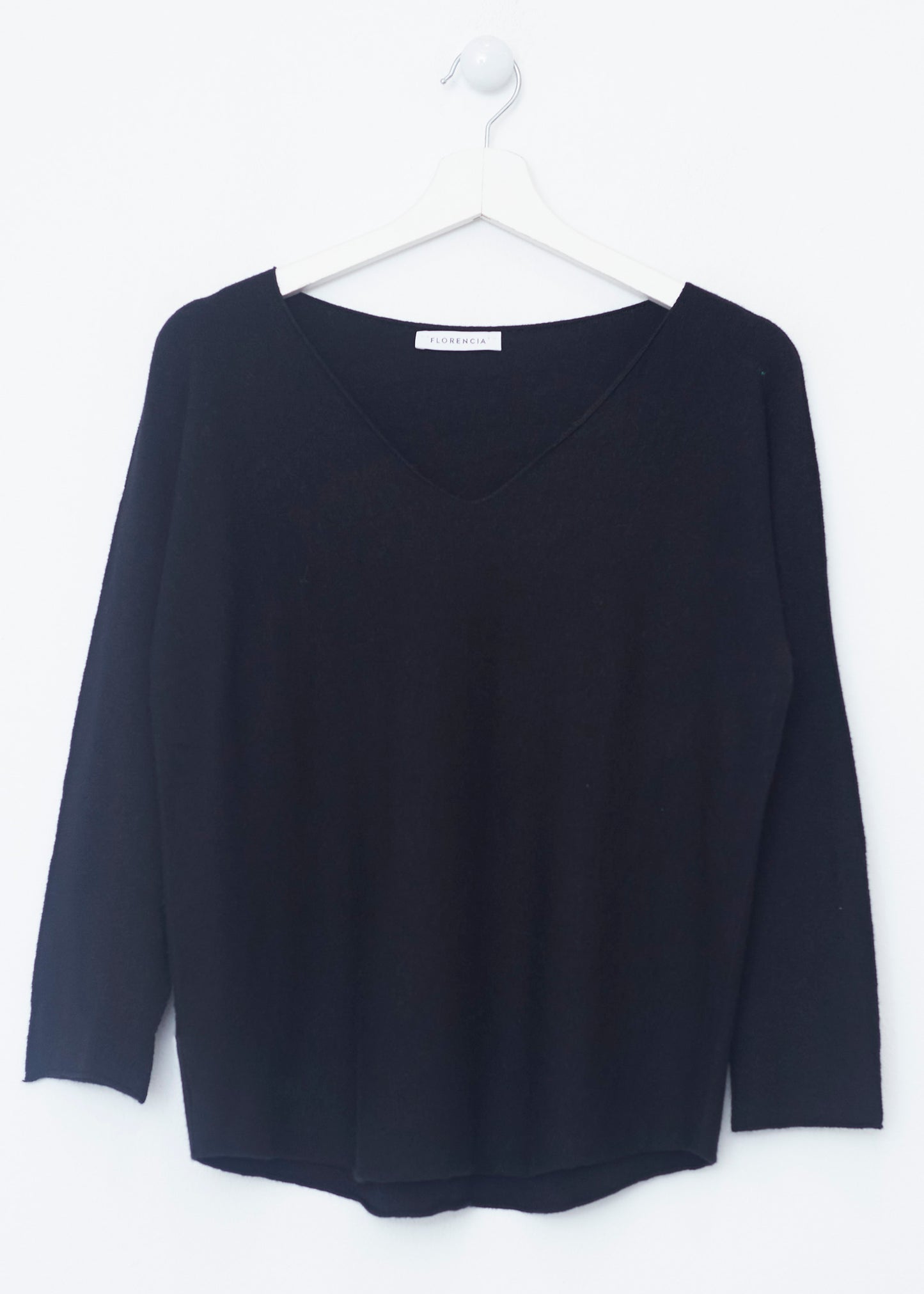 Jersey sin costuras cuello punta