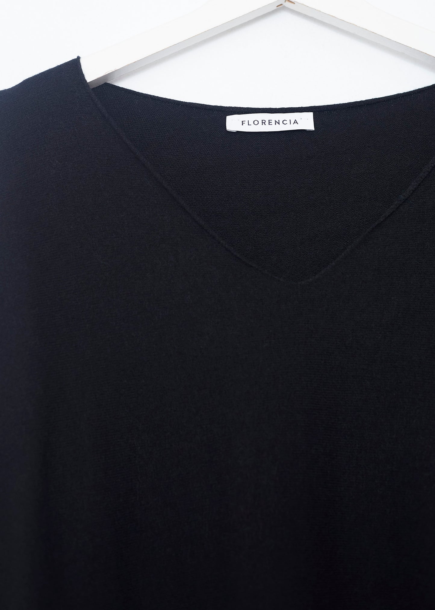 Jersey sin costuras cuello punta