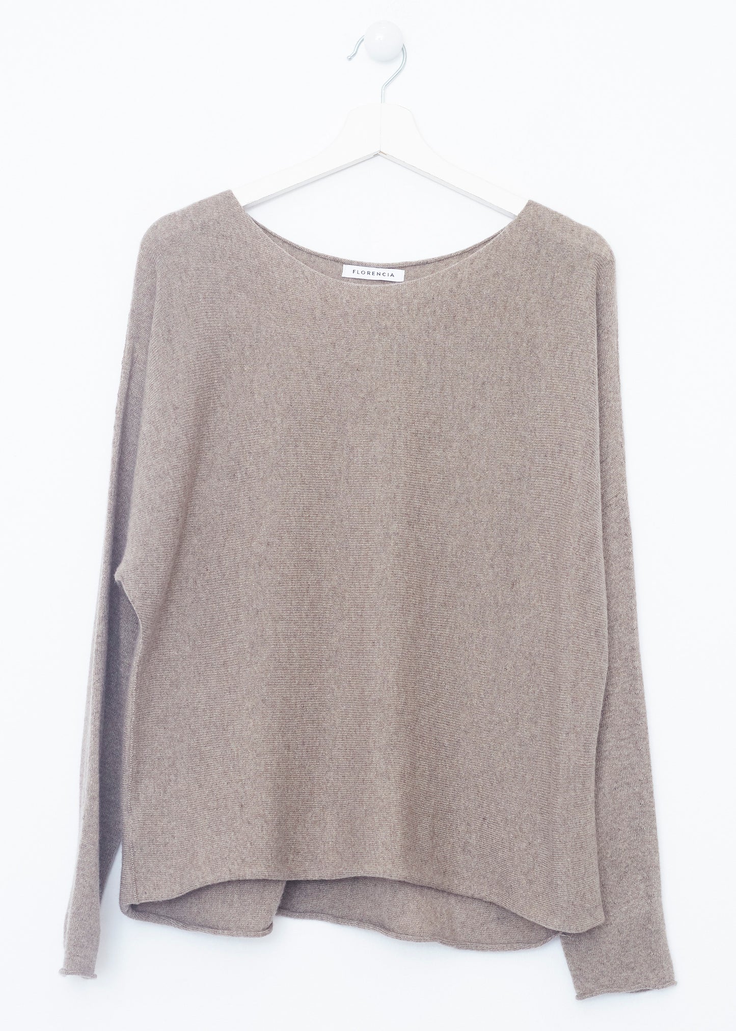 Seamless round neck sweater