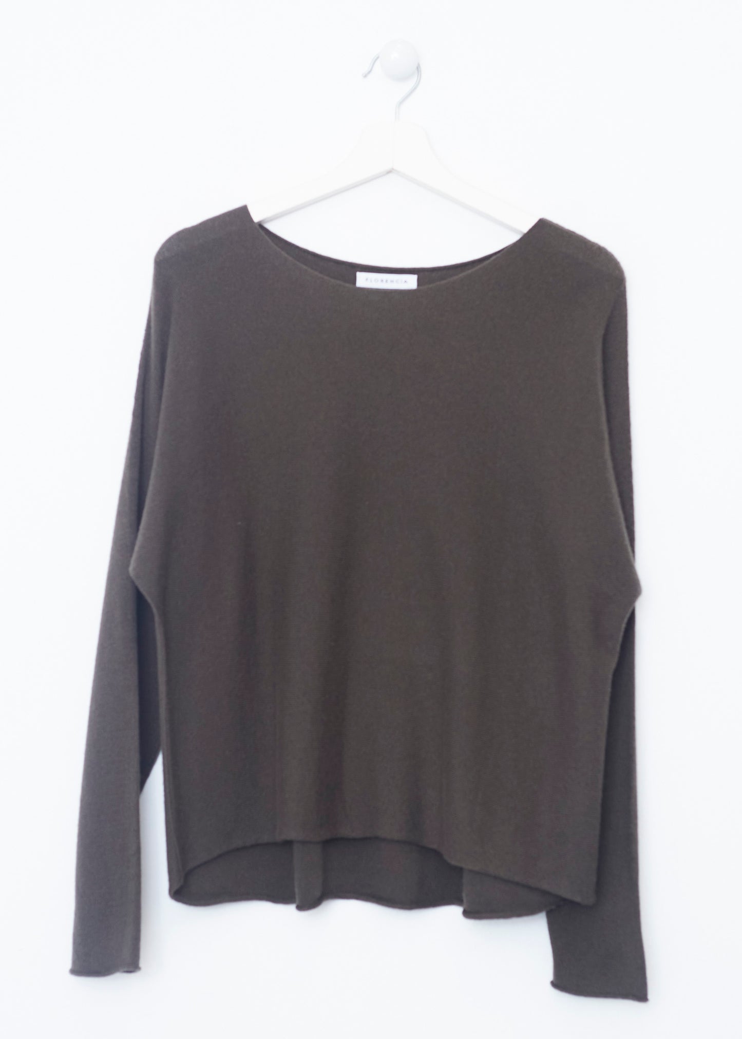 Seamless round neck sweater