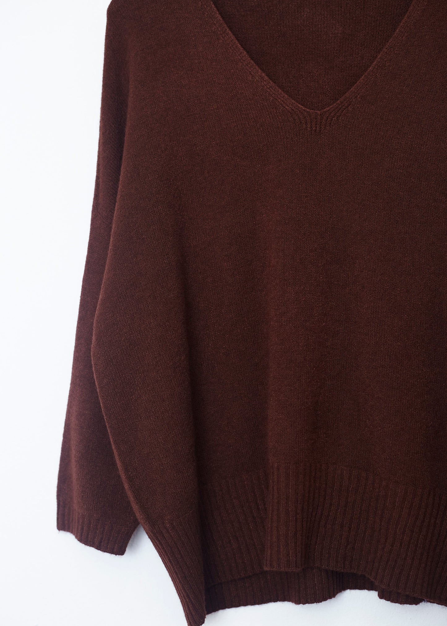 Jersey sin costuras cuello punta