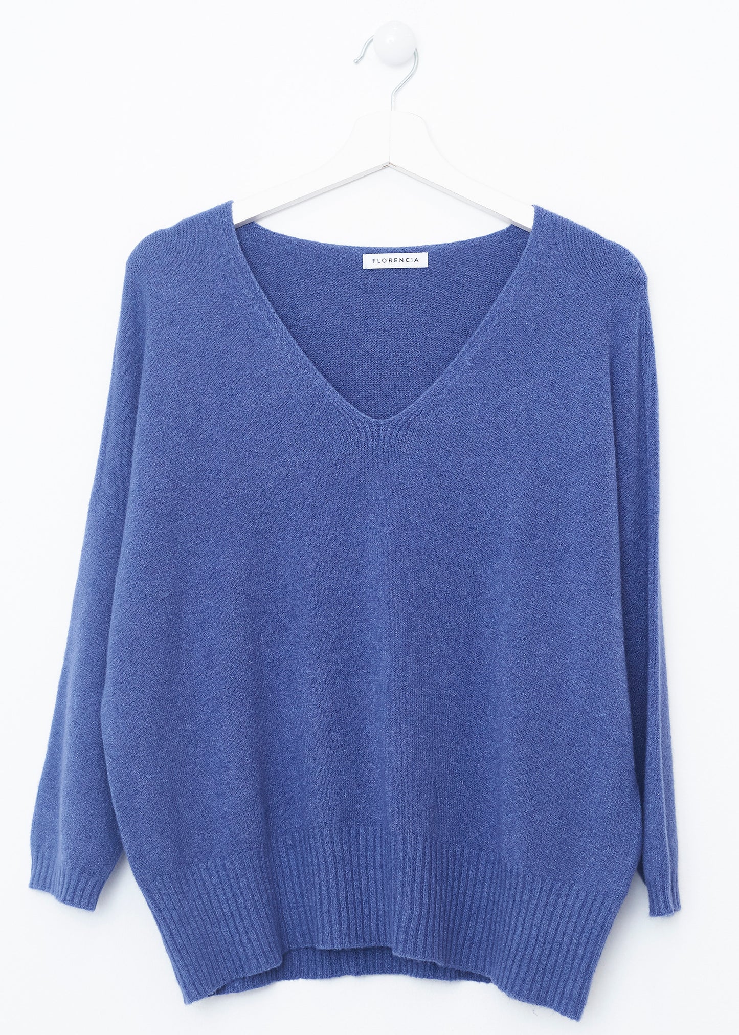 Jersey sin costuras cuello punta